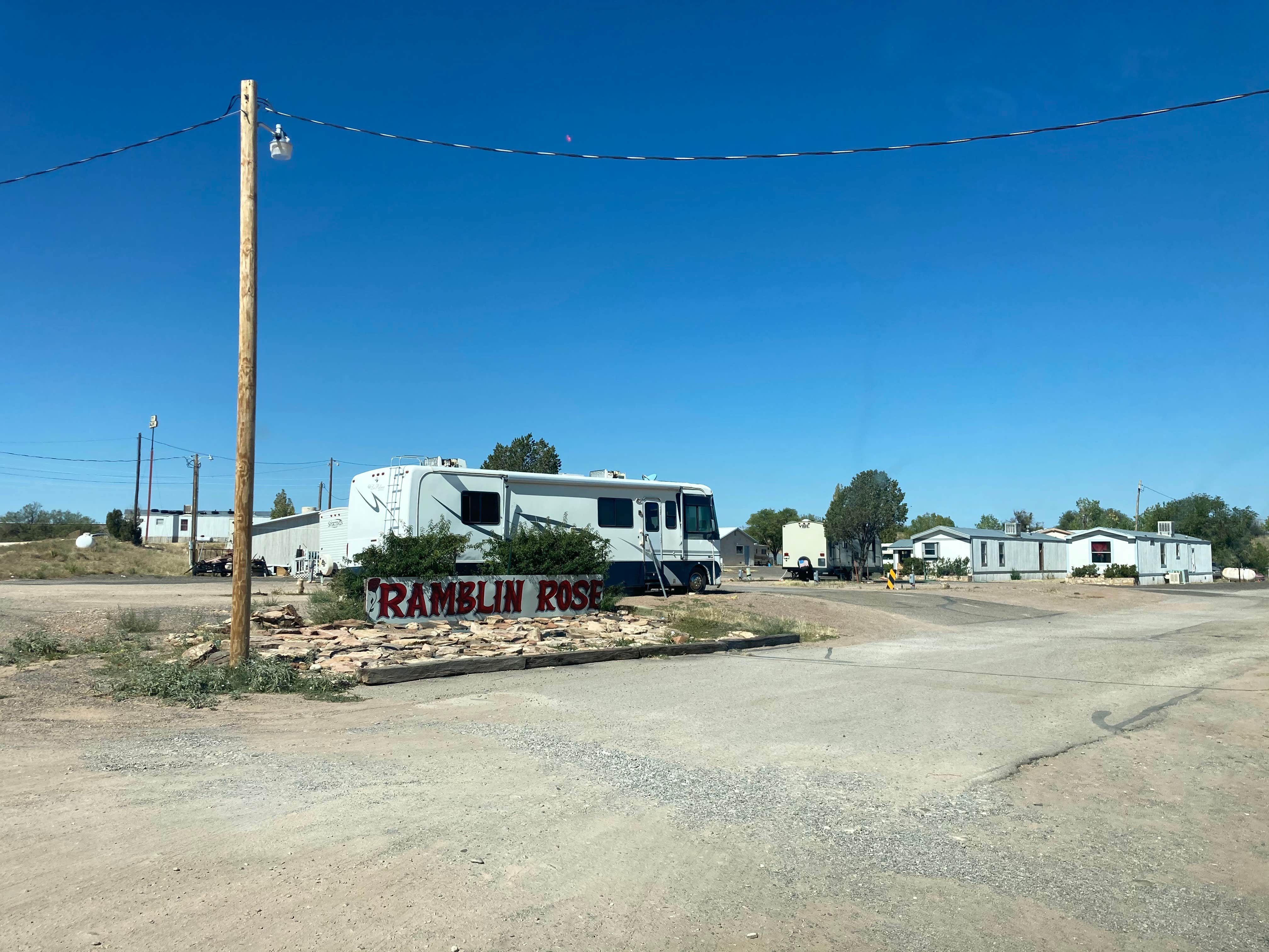Sofia A.'s photo of rv camping at Ramblin' Rose RV Park near Conchas Dam, NM