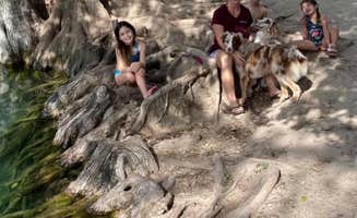 Chelsea's photo of camping with pets at Parkview Riverside RV Park near Brackettville, TX