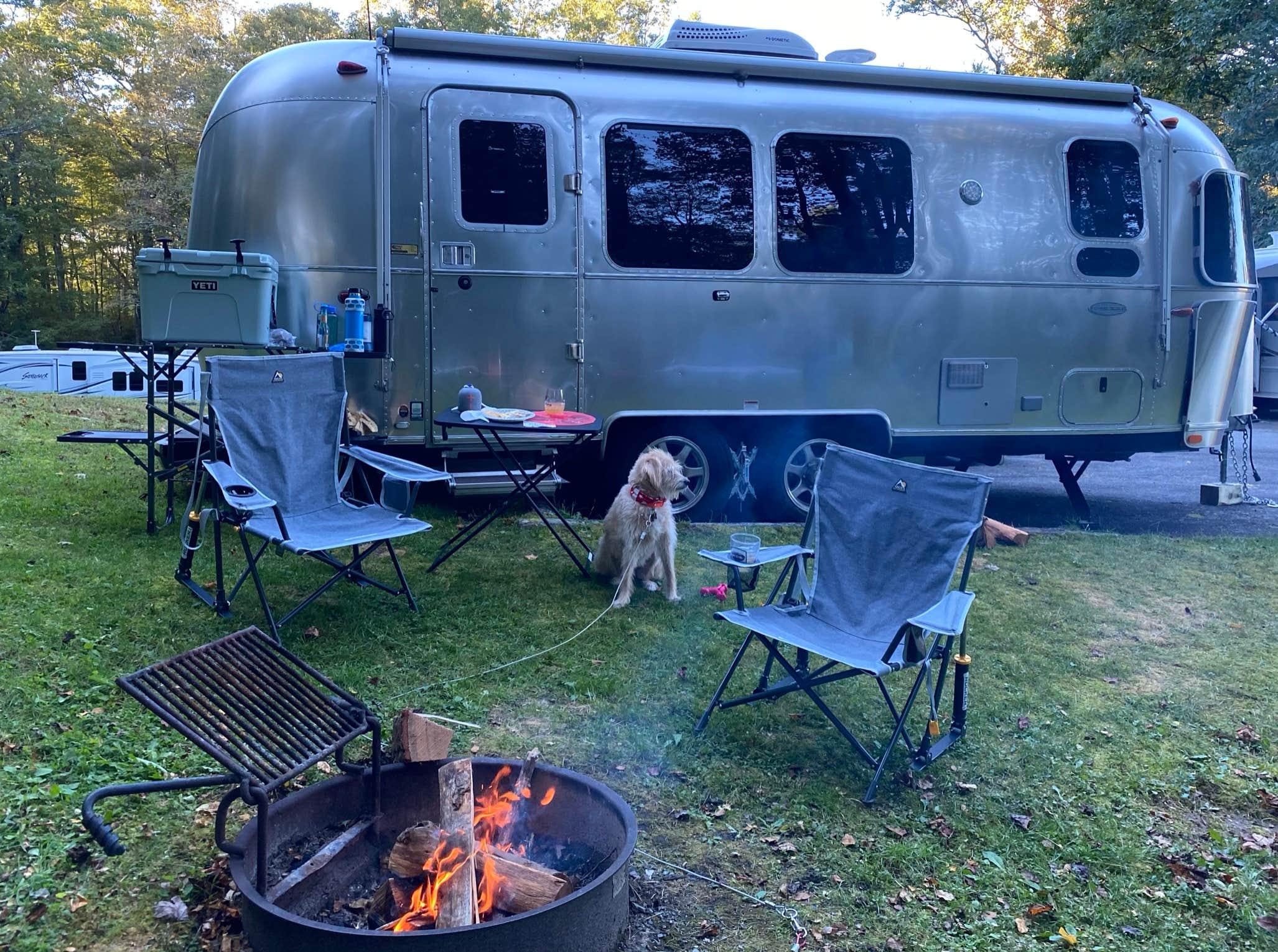 Ginney M.'s photo of camping with pets at Julian Price Park Campground — Blue Ridge Parkway near Granite Falls, NC