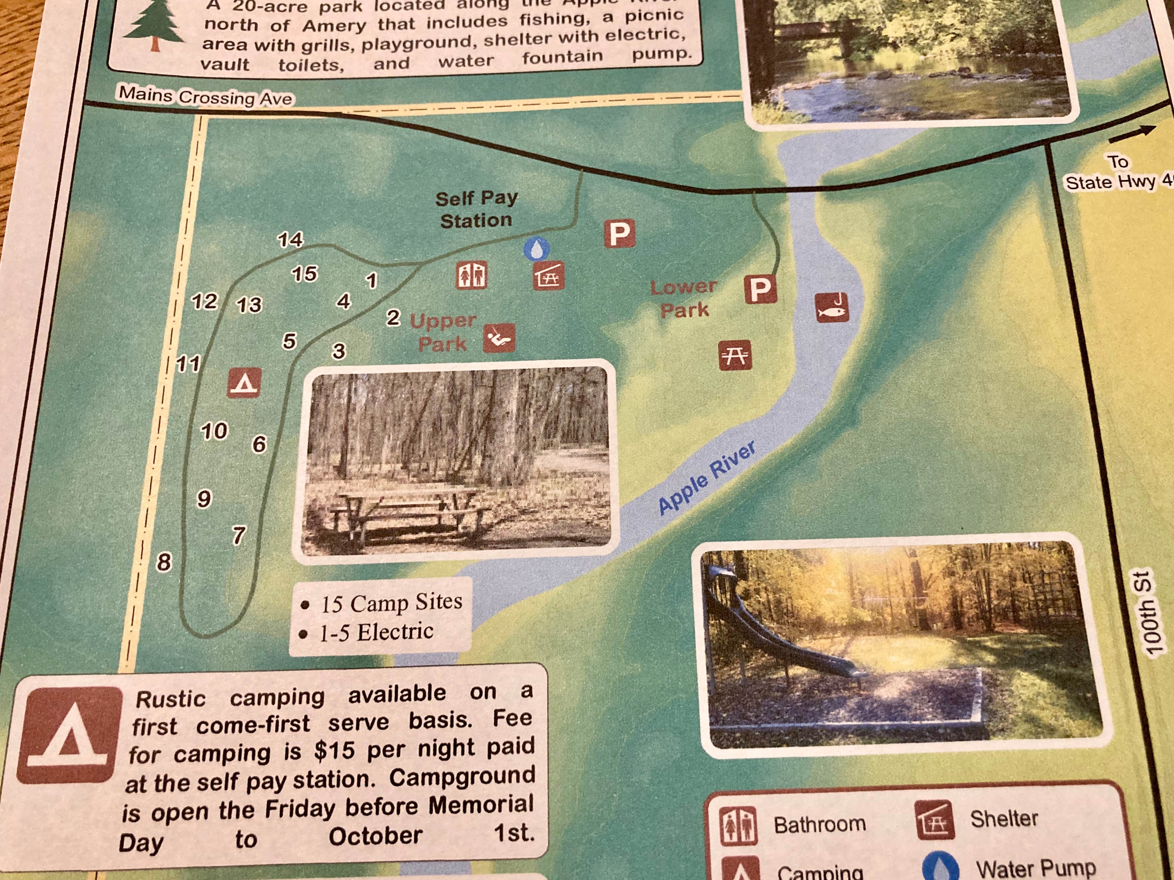 Camper-submitted photo at Apple River County Park Campground near Amery, WI