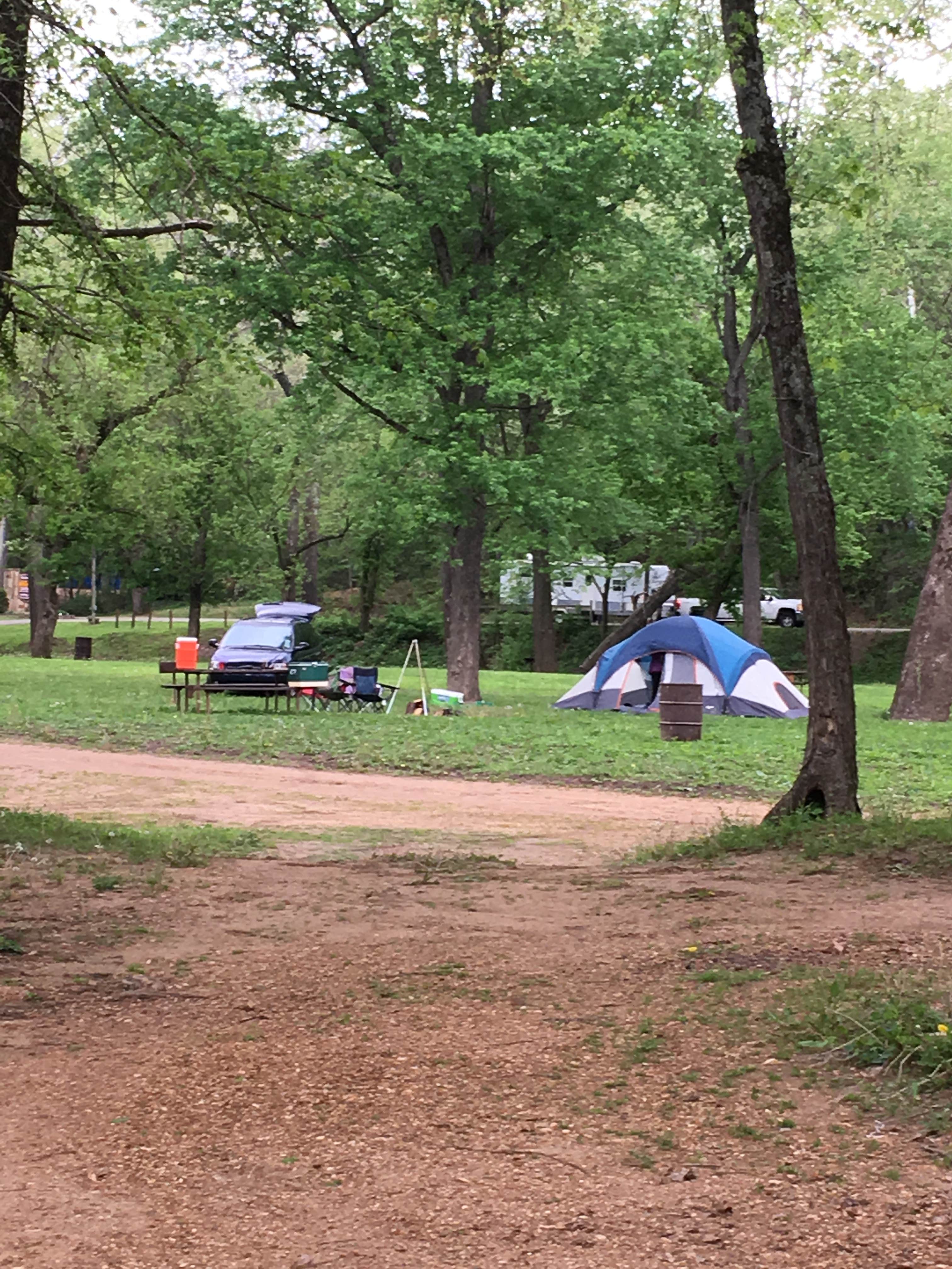 Camper submitted image from Meramec Caverns Natural Campground - 2