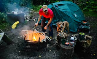 Mary G.'s photo of camping with pets at Newport State Park Campground near Sister Bay, WI