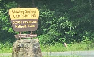 Camping near McClintic Point Primitive Campground: Blowing Springs, Warm Springs, Virginia
