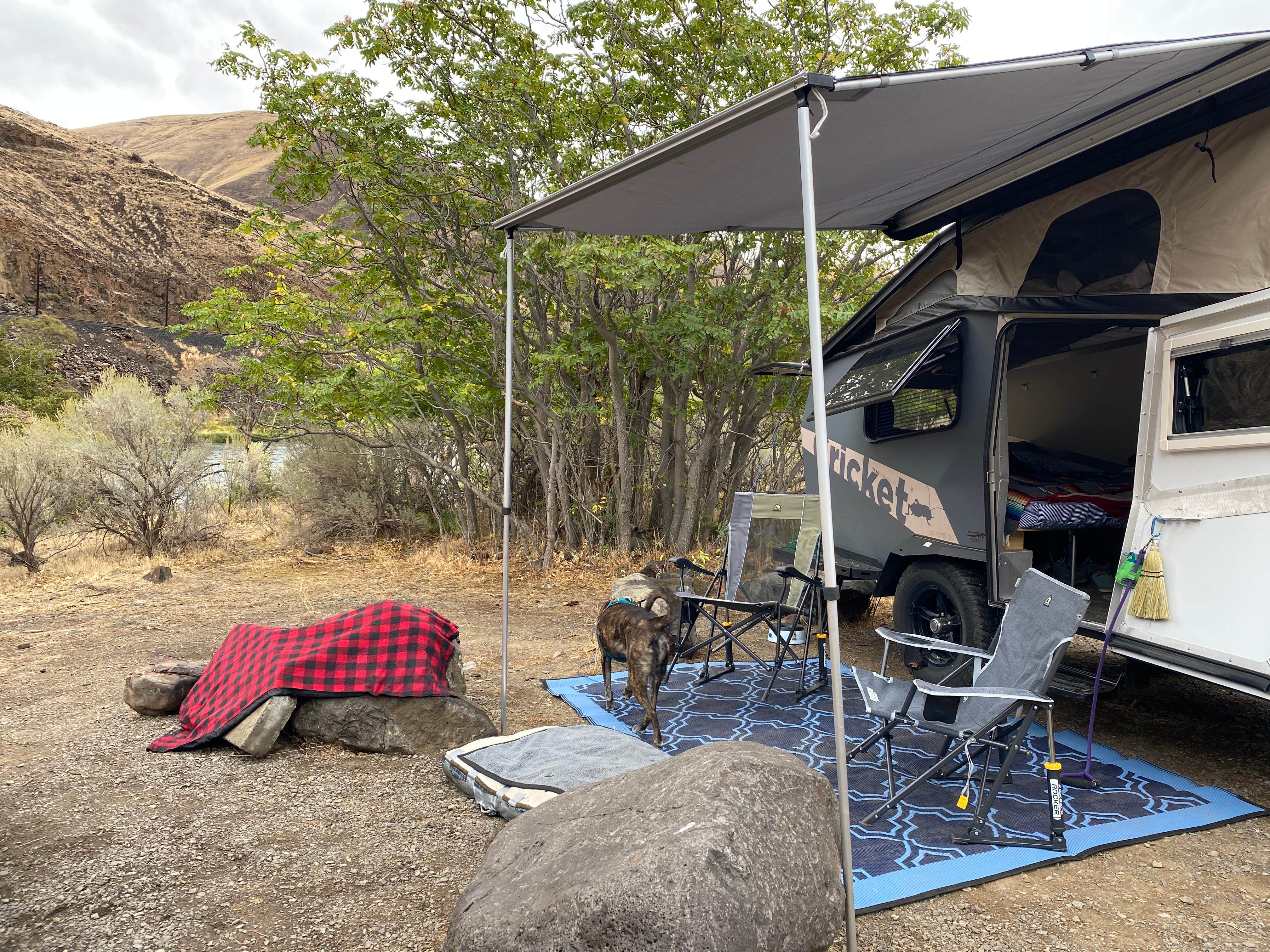 Sarah S.'s photo of tent camping at Macks Canyon Recreation Site near John Day Lock and Dam, Lake Umatilla