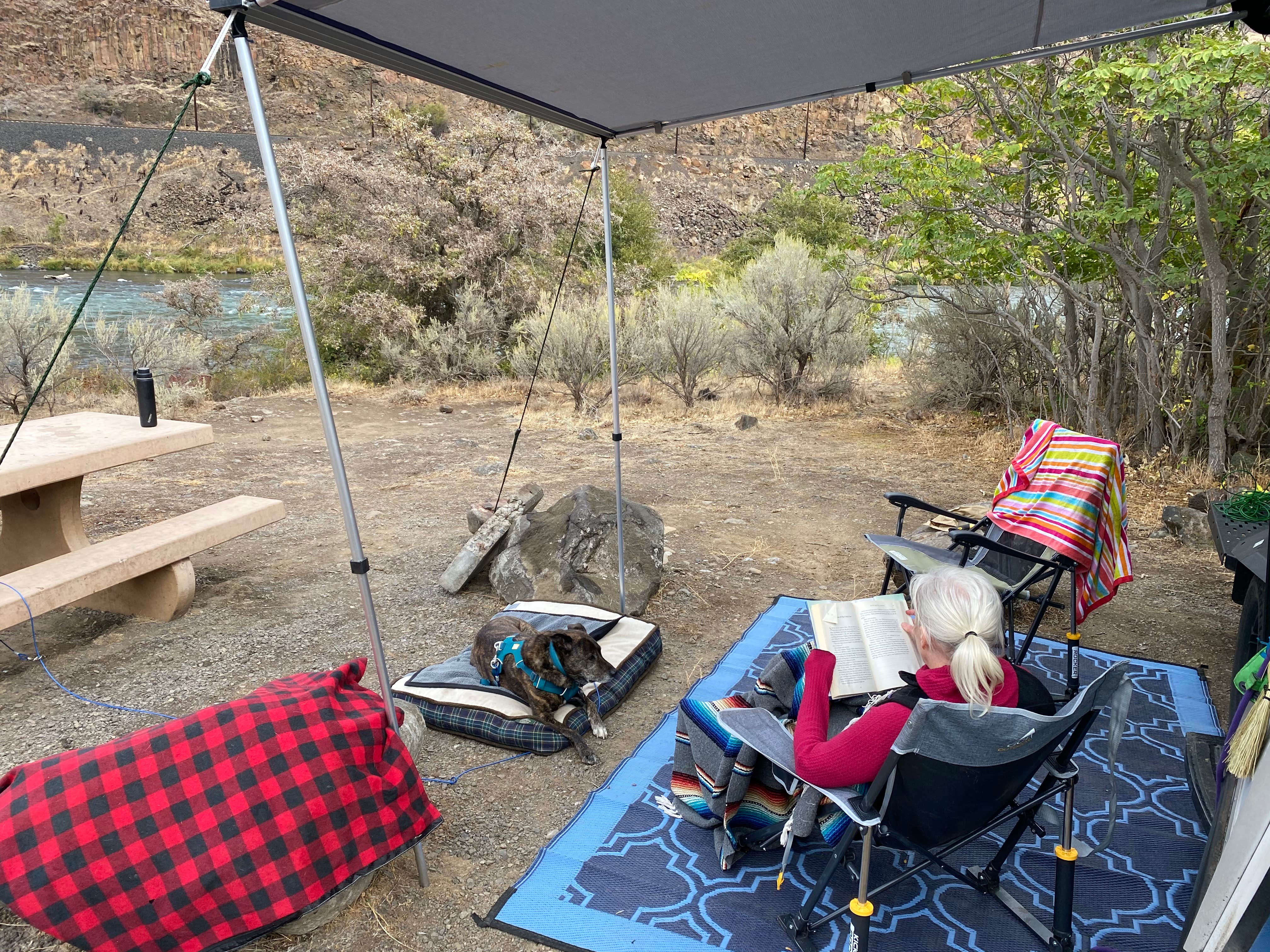 Sarah S.'s photo of tent camping at Macks Canyon Recreation Site near Lyle, WA