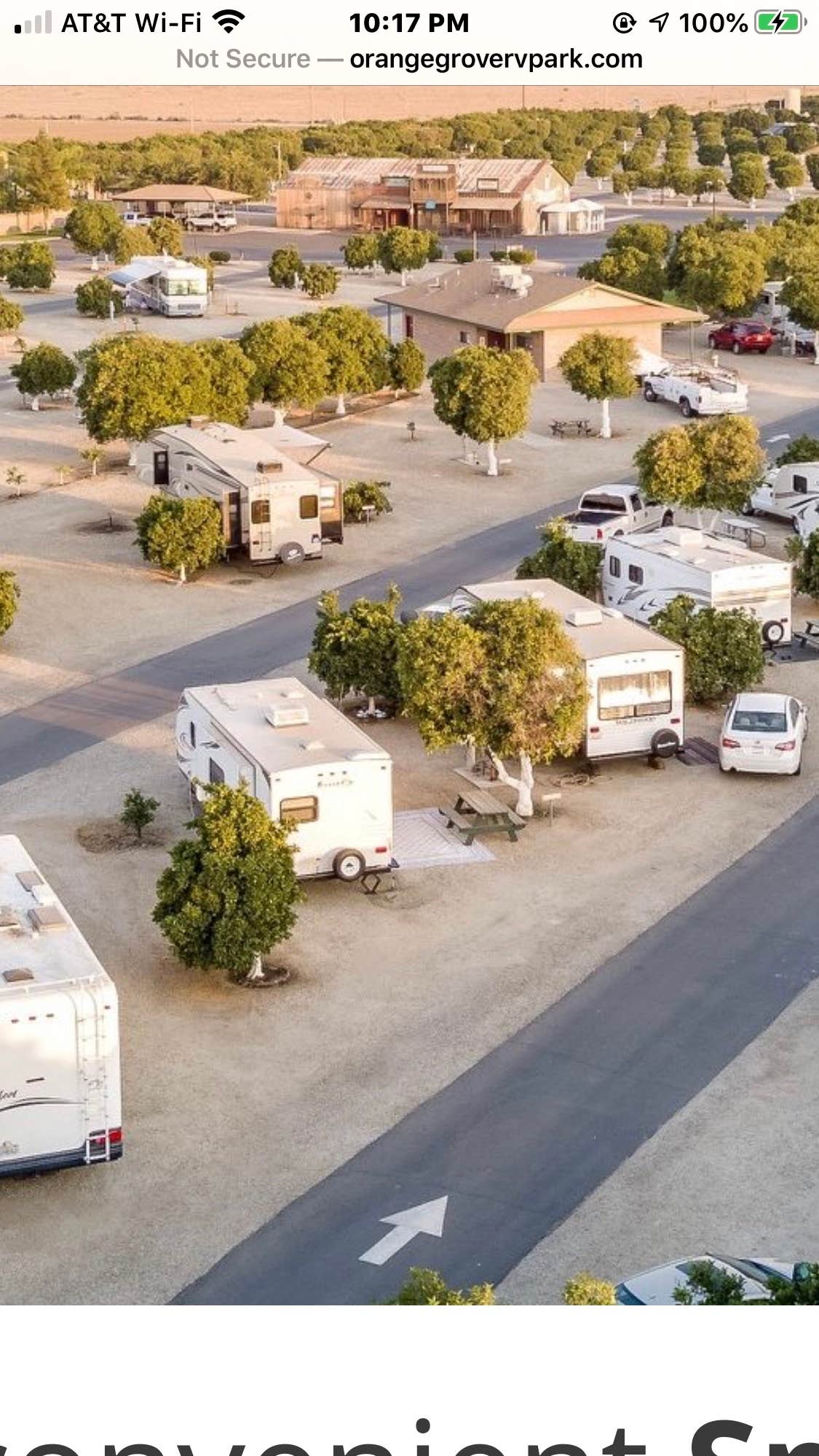 Julie's photo of rv camping at Orange Grove RV Park near Onyx, CA