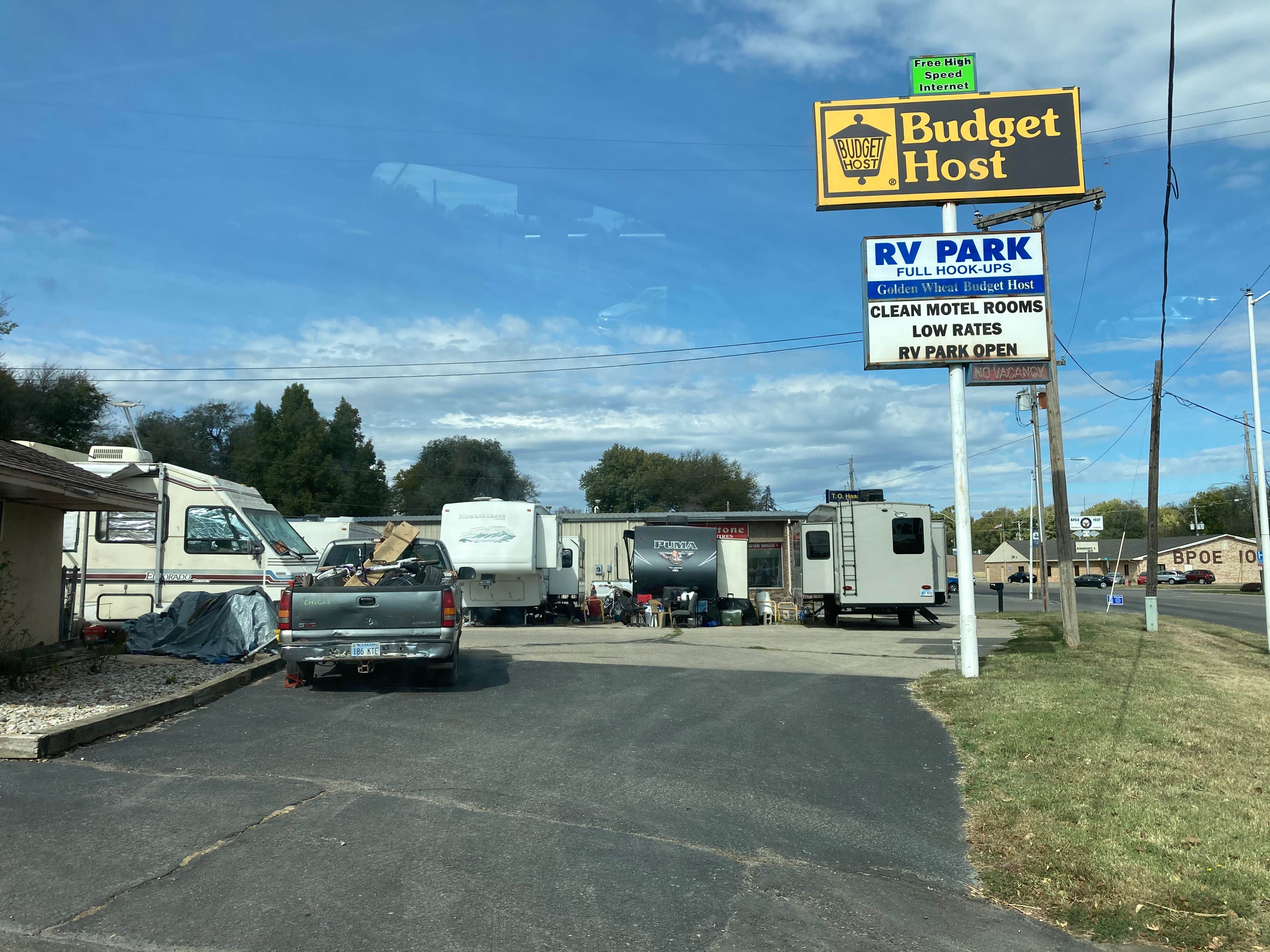 Camper-submitted photo at Golden Wheat Budget Host and RV Park near Minneapolis, KS
