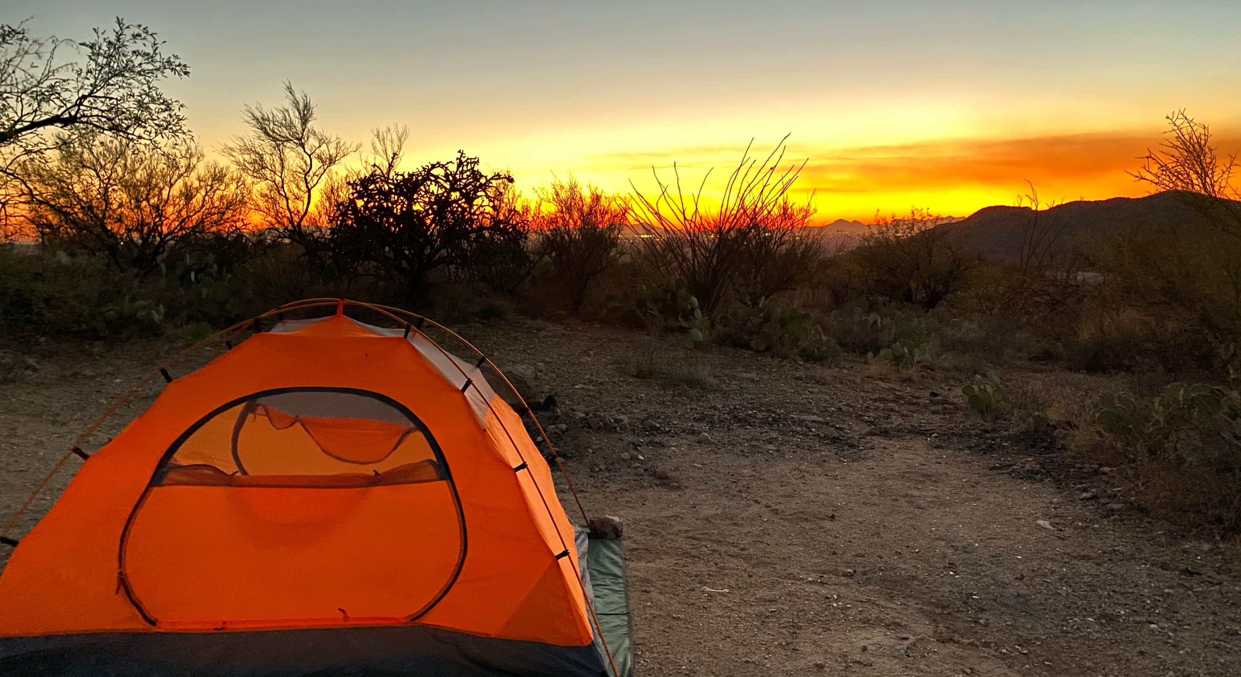 Redington Pass Dispersed Camping Spot in Saguaro NP