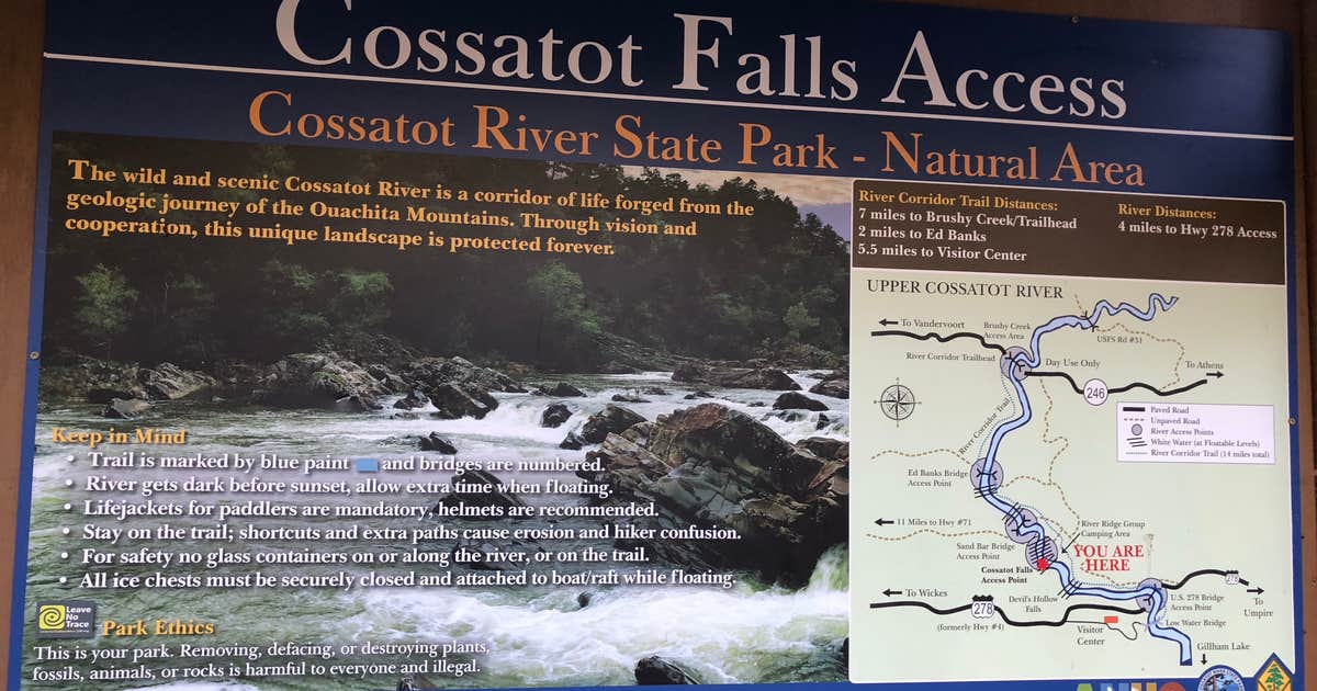 Cossatot Falls Campsites — Cossatot River State Park - Natural Area