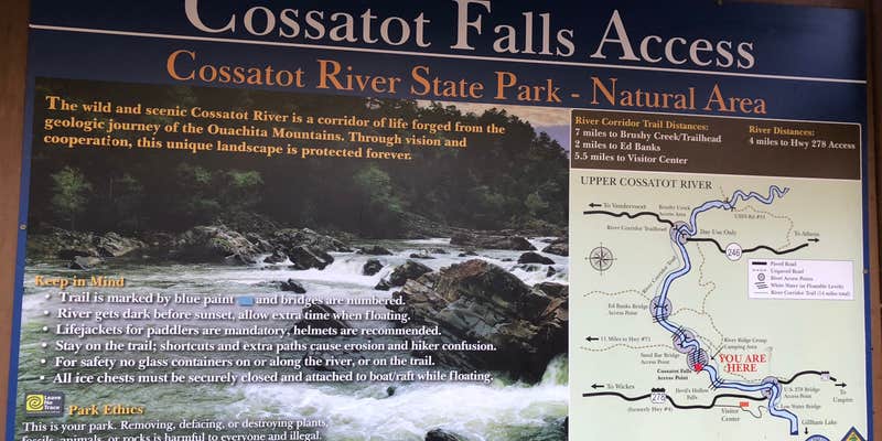 Camper submitted image from Cossatot Falls Campsites — Cossatot River State Park - Natural Area