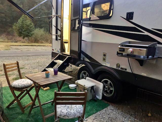 Randy J.'s photo of rv camping at Giant Redwoods RV & Cabin Destination near Weott, CA