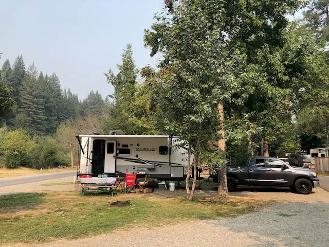 Randy J.'s photo of rv camping at Giant Redwoods RV & Cabin Destination near Piercy, CA