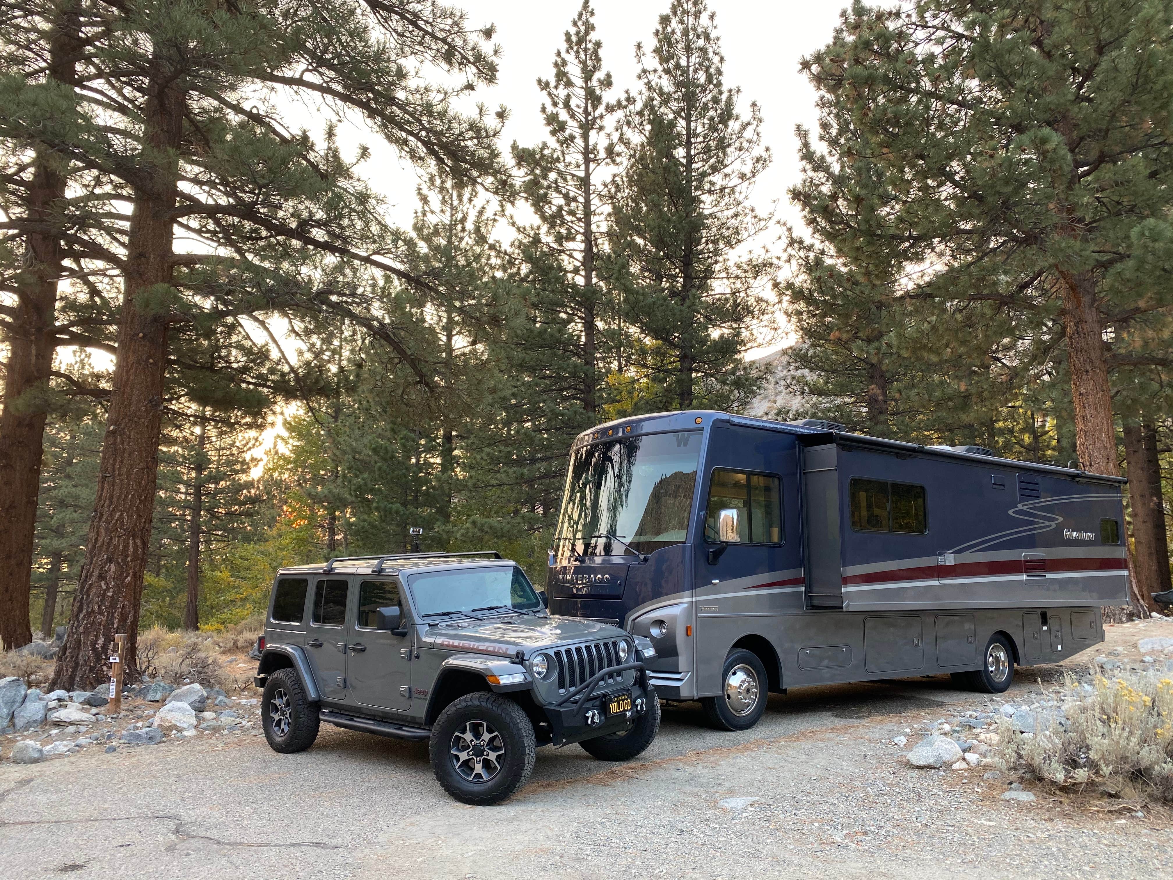 Tracy A.'s photo of rv camping at Upper Sage Flat Campground near Bishop, CA