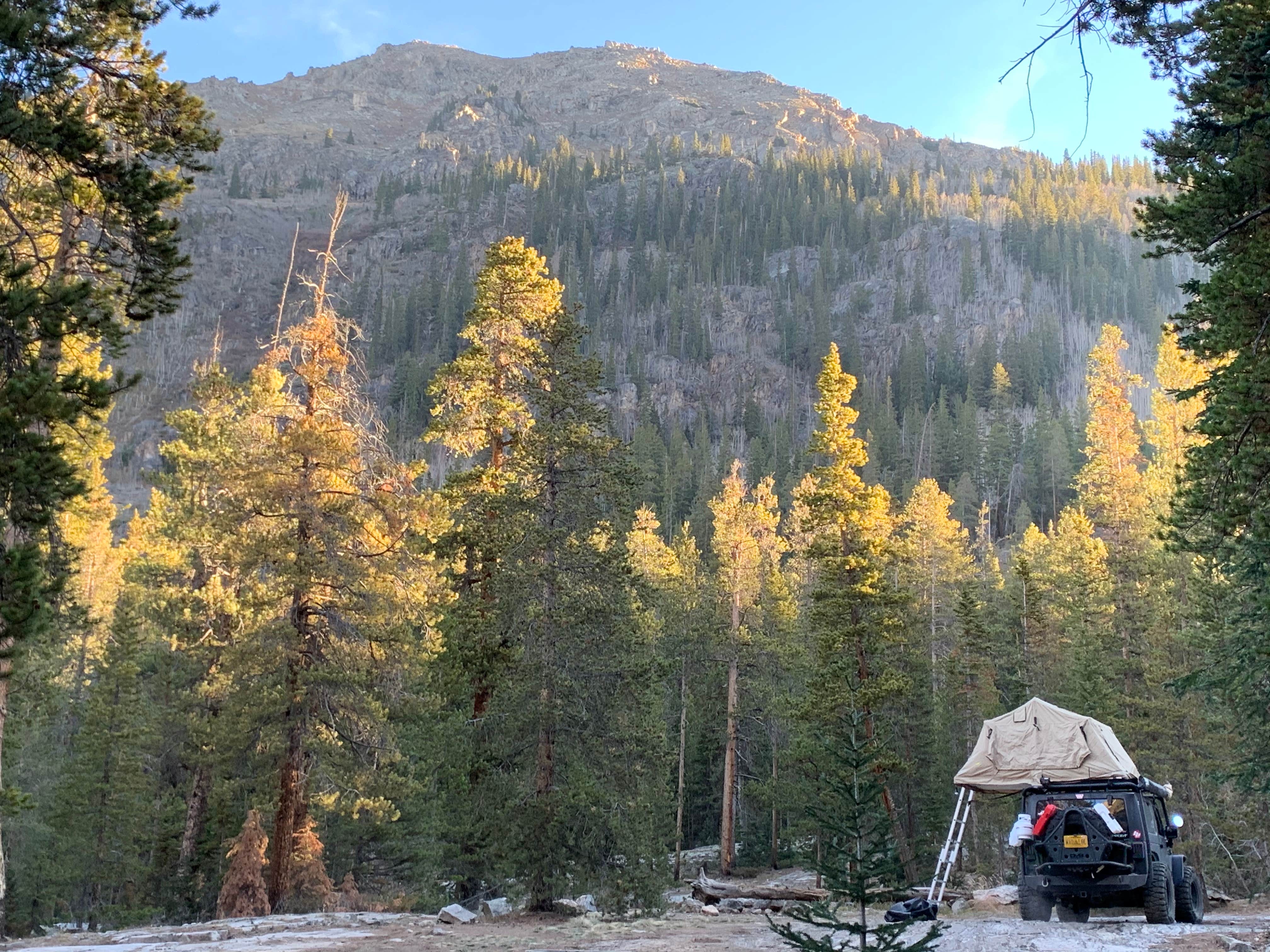 Alex V.'s photo of a dispersed camping area at Lincoln Creek Dispersed Campground in Colorado