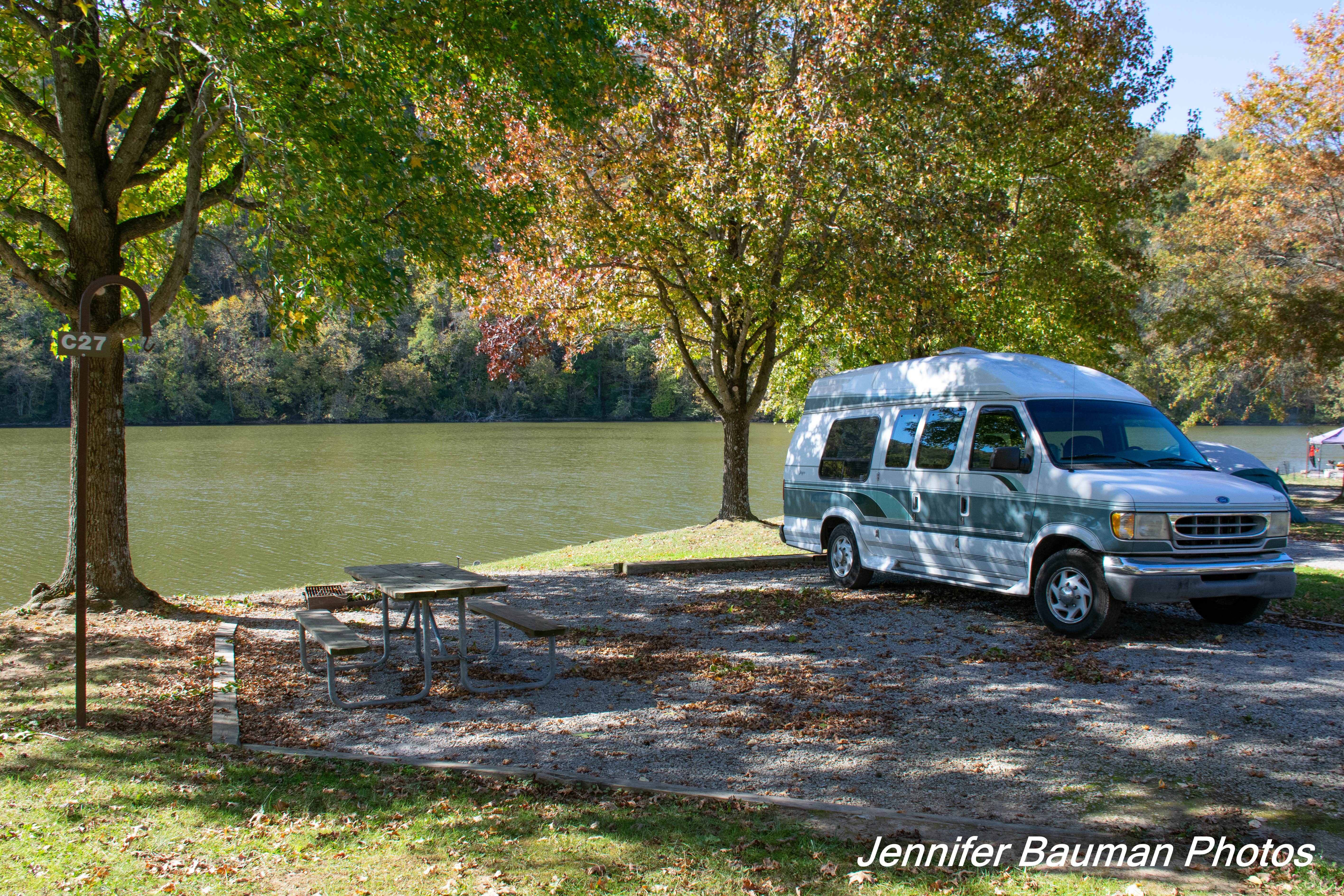 Jennifer B.'s photo of rv camping at Bulltown Camp — Burnsville Lake Wildlife Management Area near Elkins, WV