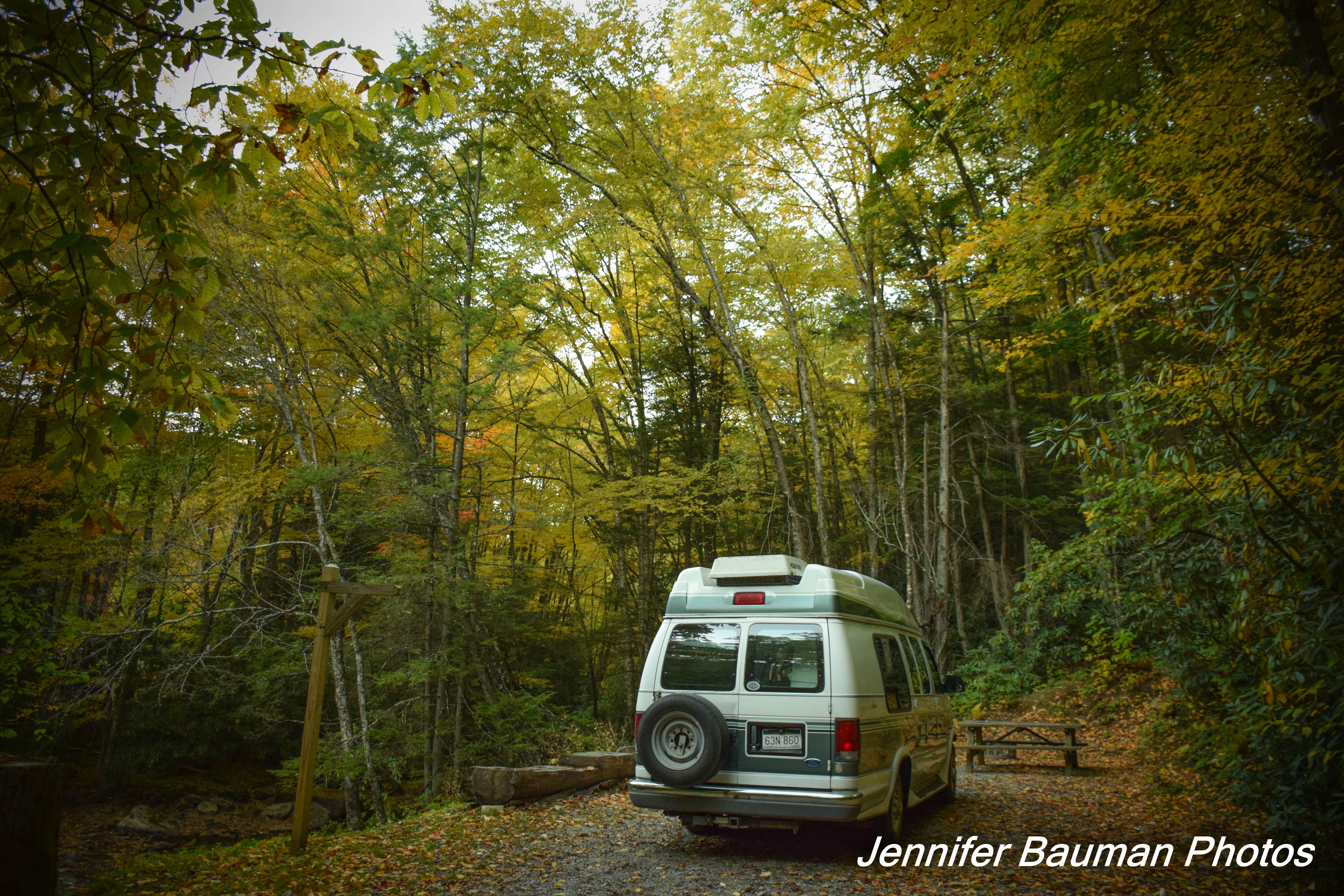 Jennifer B.'s photo of rv camping at Kumbrabow State Forest near Monterville, WV