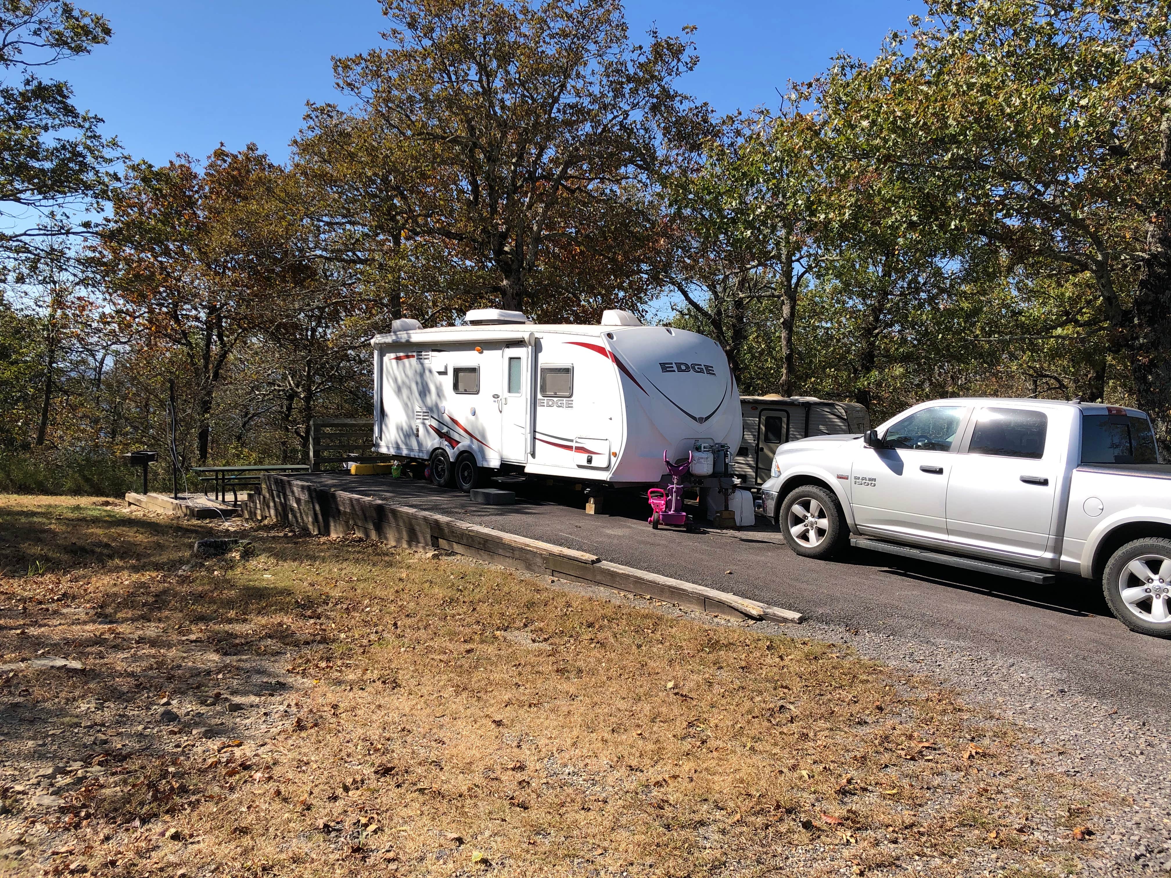 Mandi R.'s photo of rv camping at Queen Wilhelmina State Park — Queen Wihelmina State Park near Muse, OK