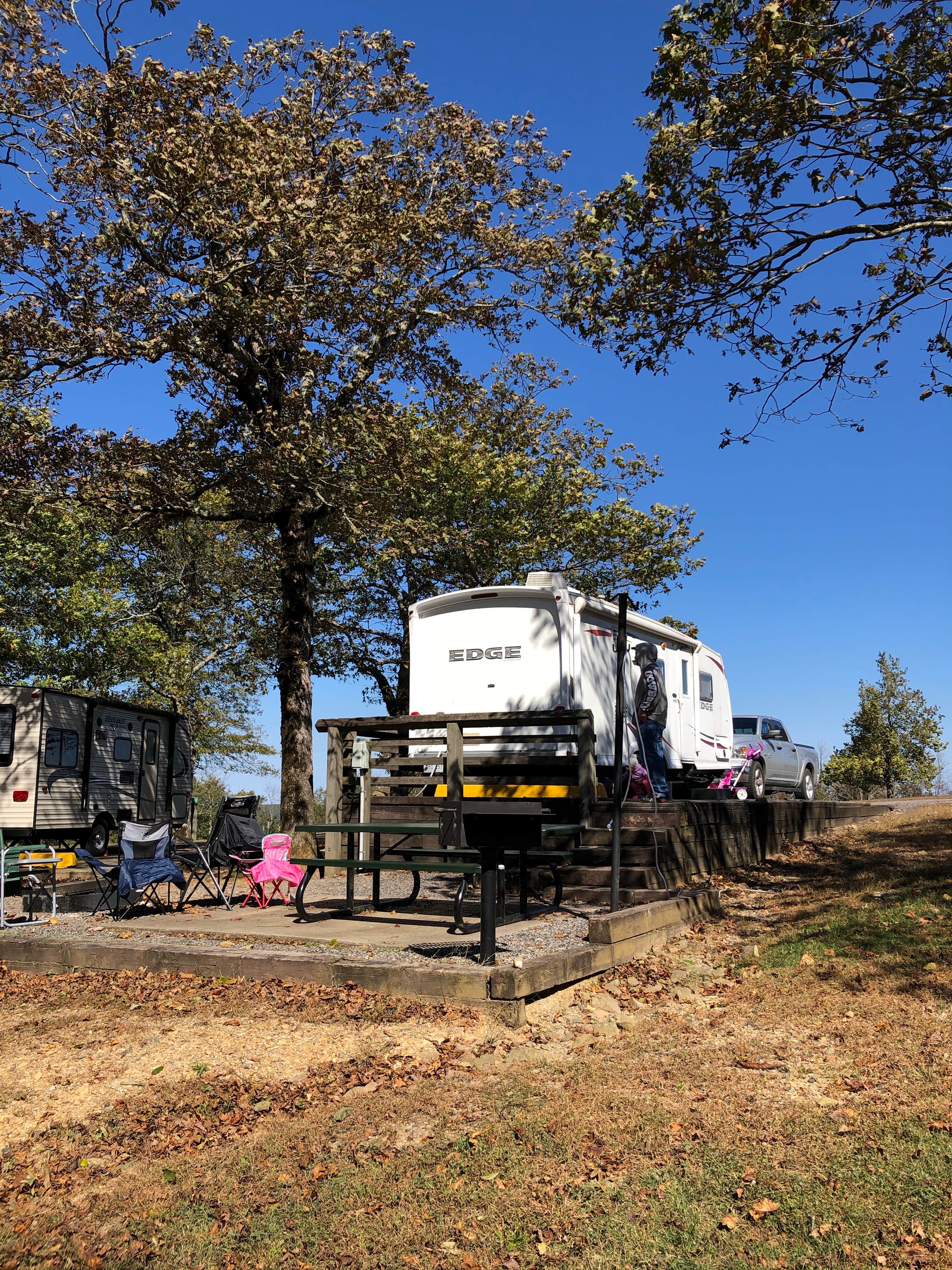 Mandi R.'s photo of rv camping at Queen Wilhelmina State Park — Queen Wihelmina State Park near Vandervoort, AR