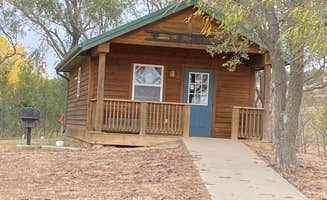 Shannon G.'s photo of a cabin at Yarrow Otoe Area Campground — Wilson State Park near Kanopolis, KS