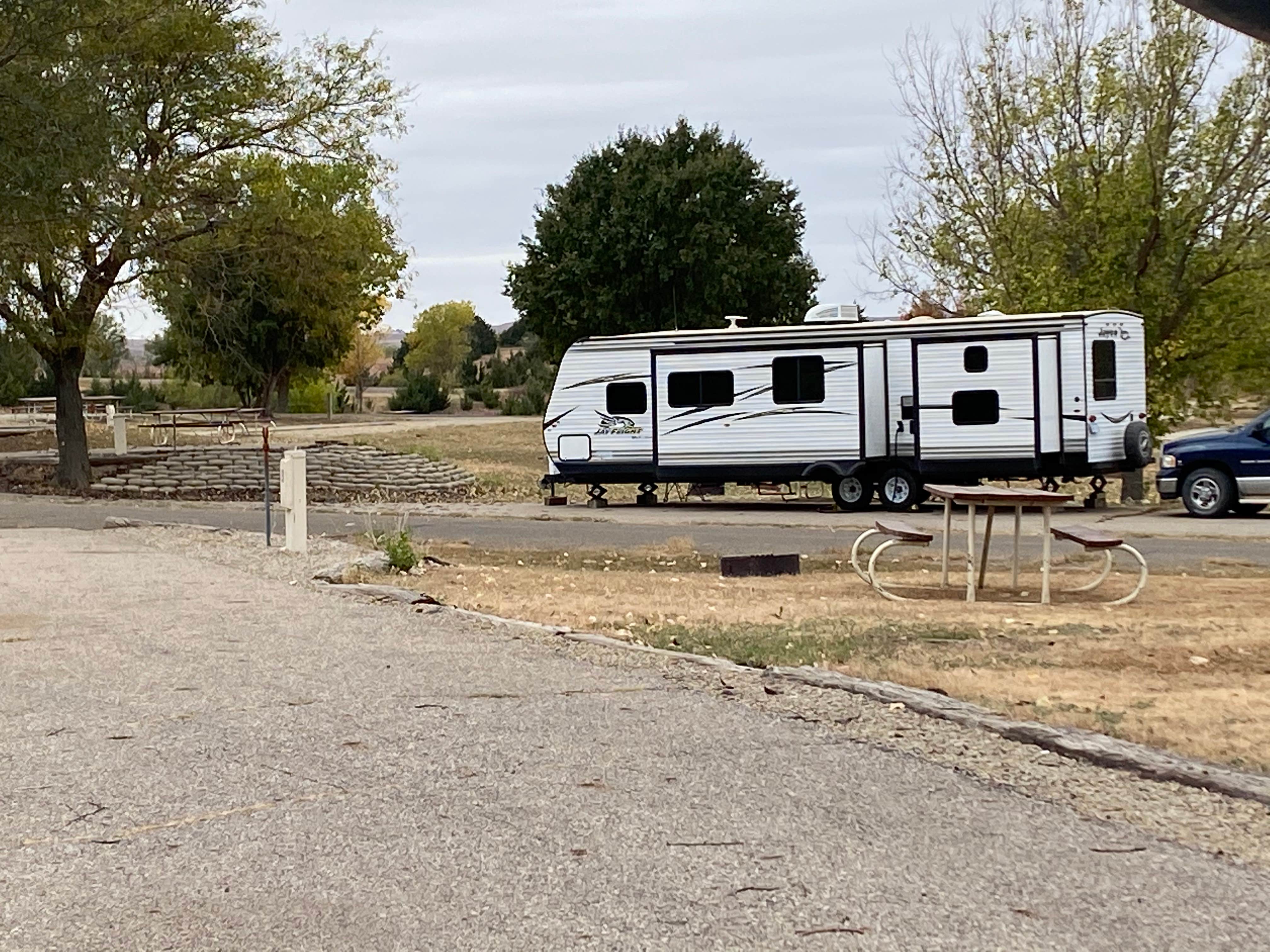 Shannon G.'s photo of rv camping at Foxtail Hell Creek Area Campground — Wilson State Park near Wilson, KS