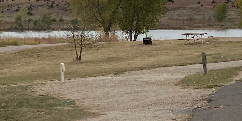 Camper submitted image from Switchgrass Hell Creek Area Campground — Wilson State Park