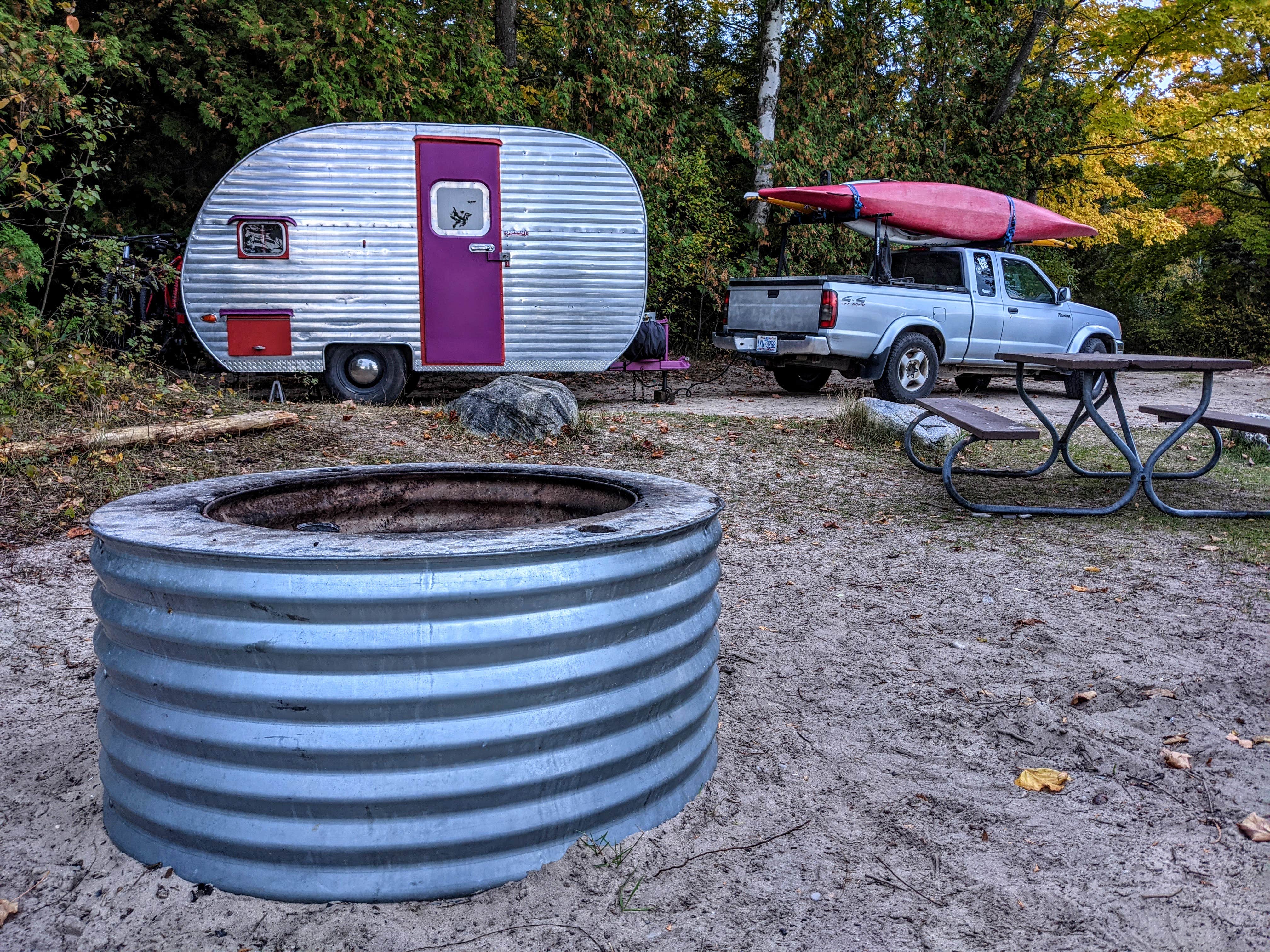 Shari  G.'s photo of rv camping at Fisherman's Island State Park Campground near Northport, MI