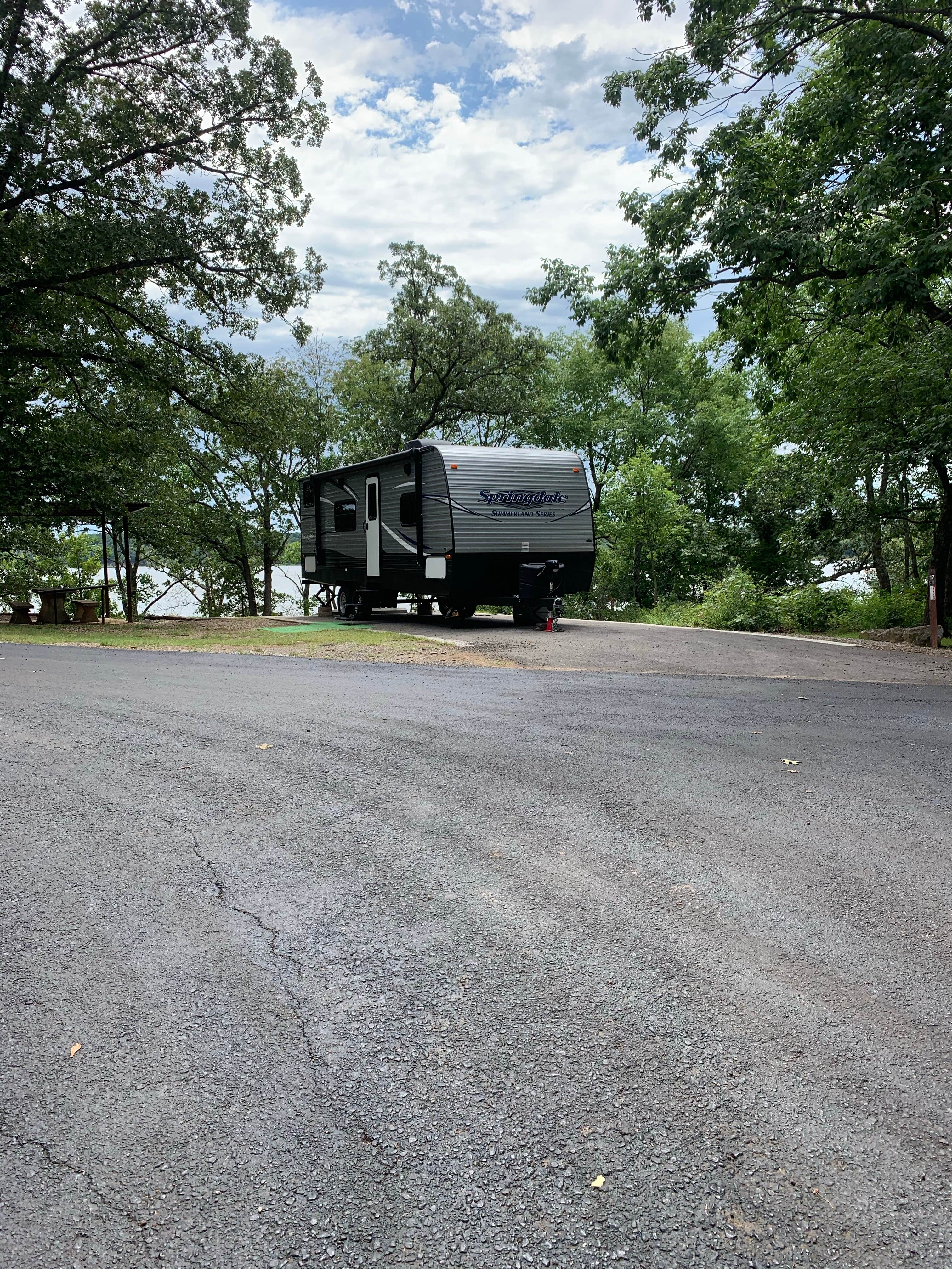 Cheryl T.'s photo of rv camping at Spencer Creek near Oologah Lake