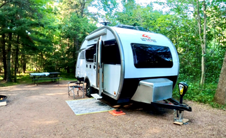Randi's photo of rv camping at Big Bay State Park Campground near Washburn, WI