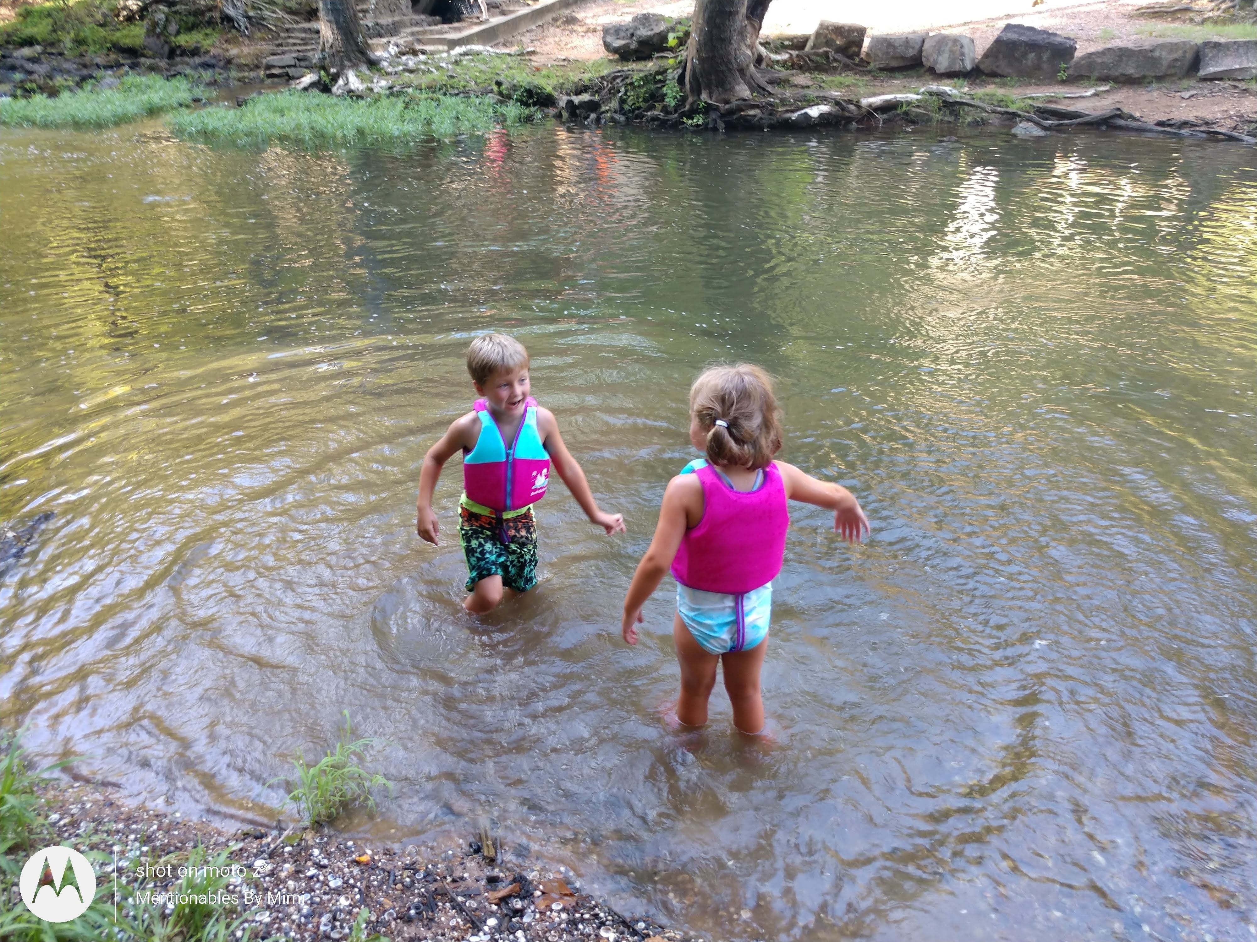 Twins in the creek