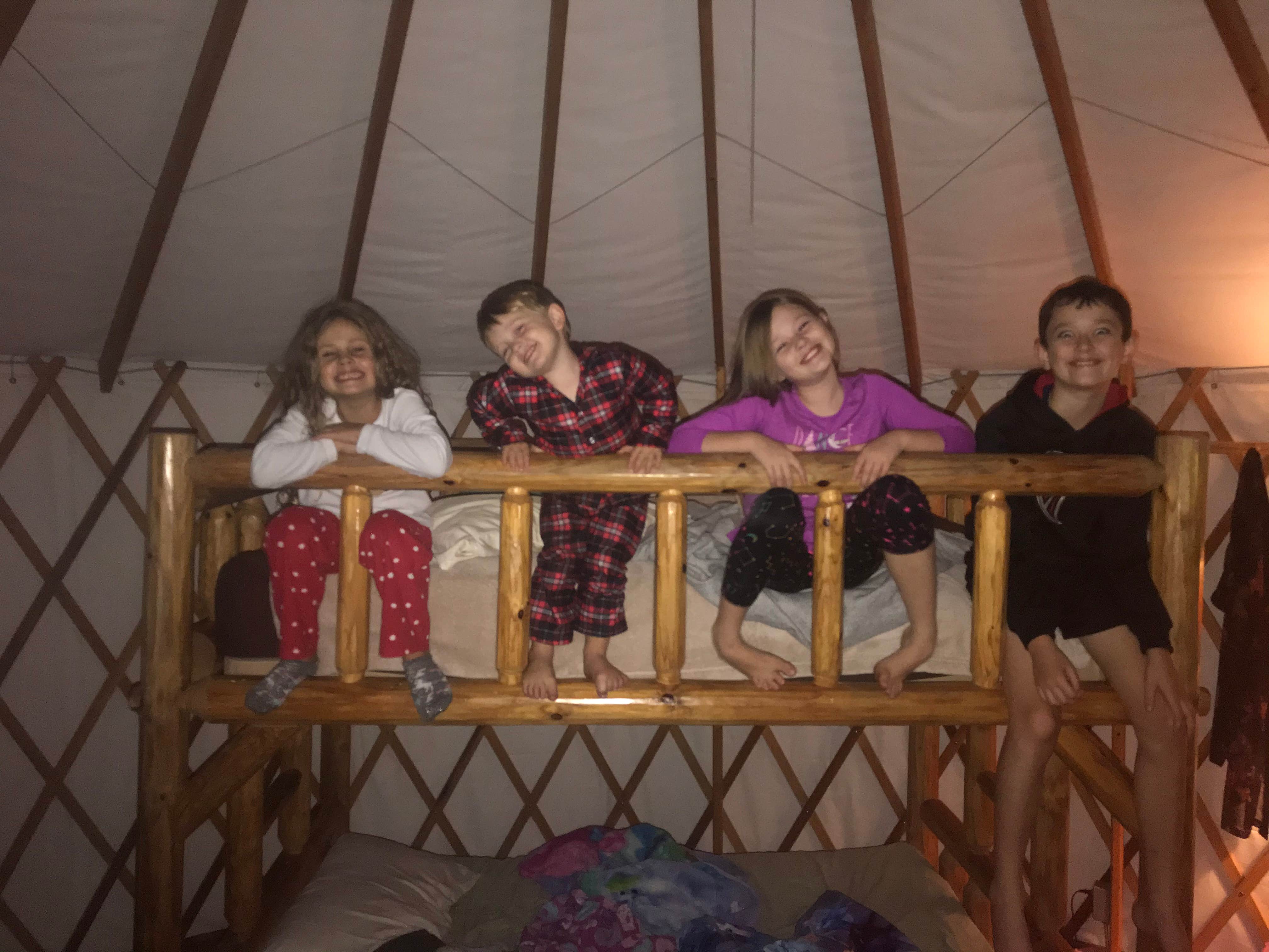 Mandy P.'s photo of glamping accommodations at Cloudland Canyon State Park Campground near Fort Payne, AL