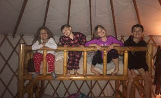 Mandy P.'s photo of glamping accommodations at Cloudland Canyon State Park Campground near Lupton City, TN