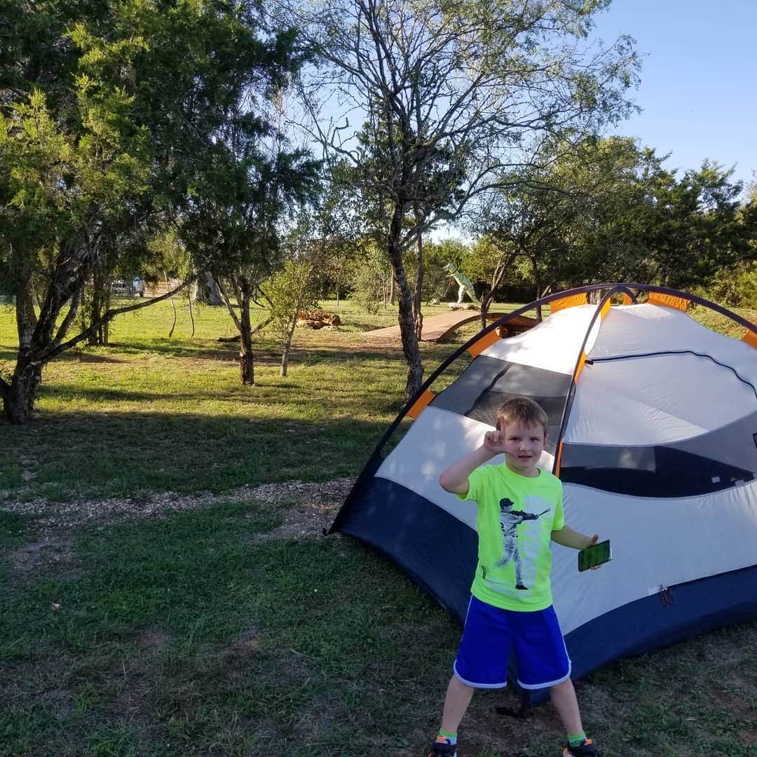 Jesse S.'s photo of tent camping at Coyote Flats near Elmendorf, TX