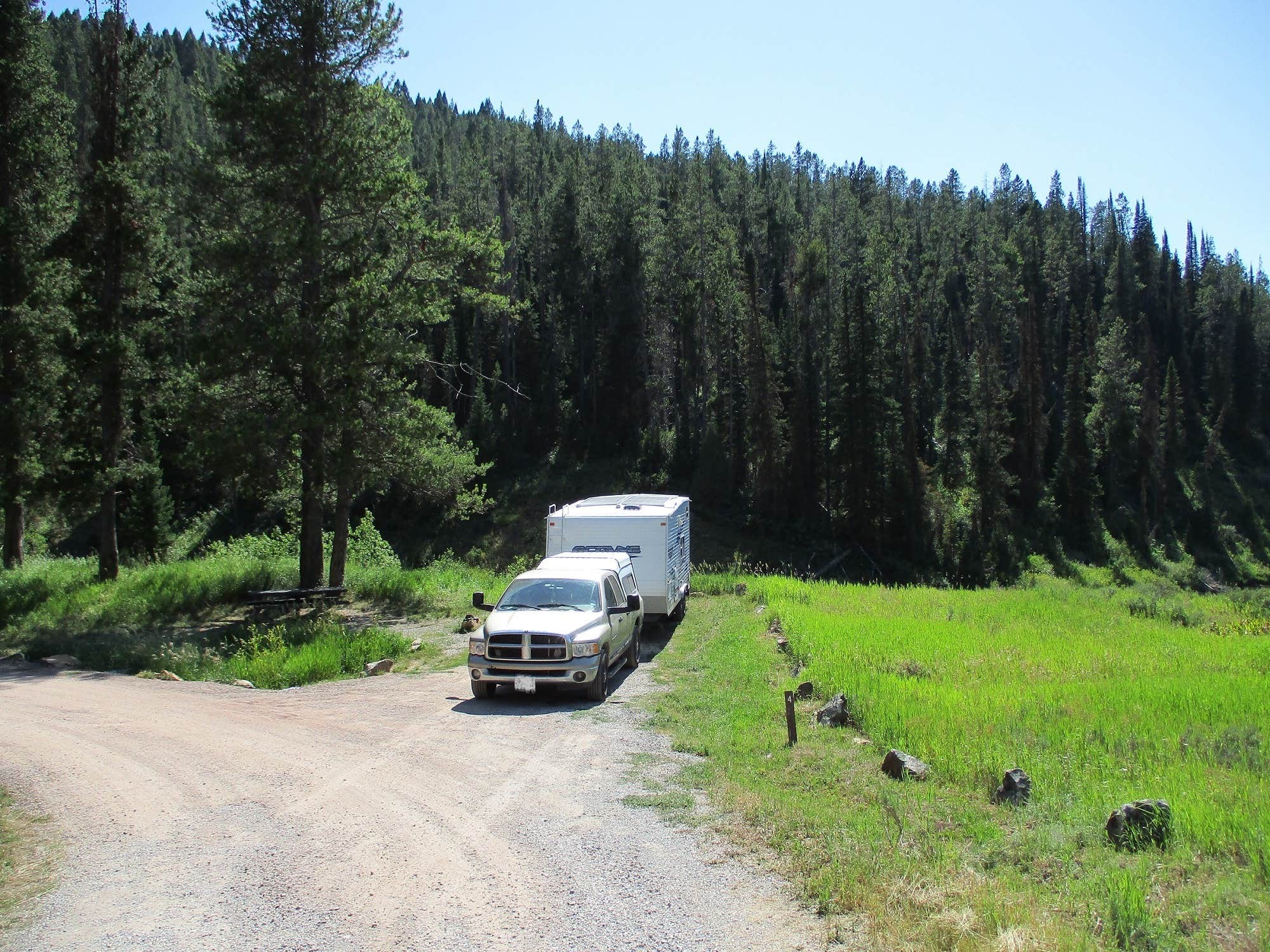 Marcy's photo of rv camping at Pine Bar near Elk City, ID