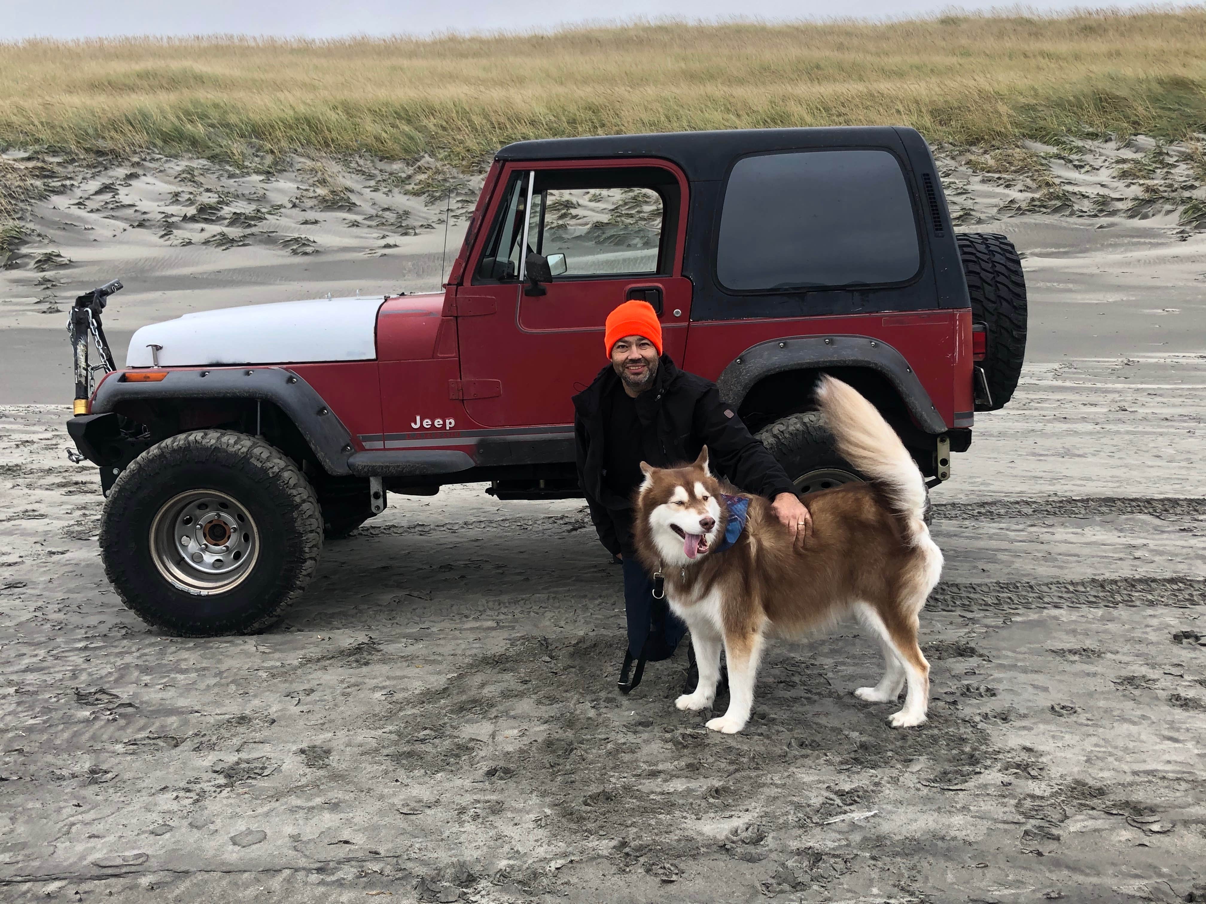 Anne H.'s photo of camping with pets at Fort Stevens State Park Campground near Tillamook State Forest
