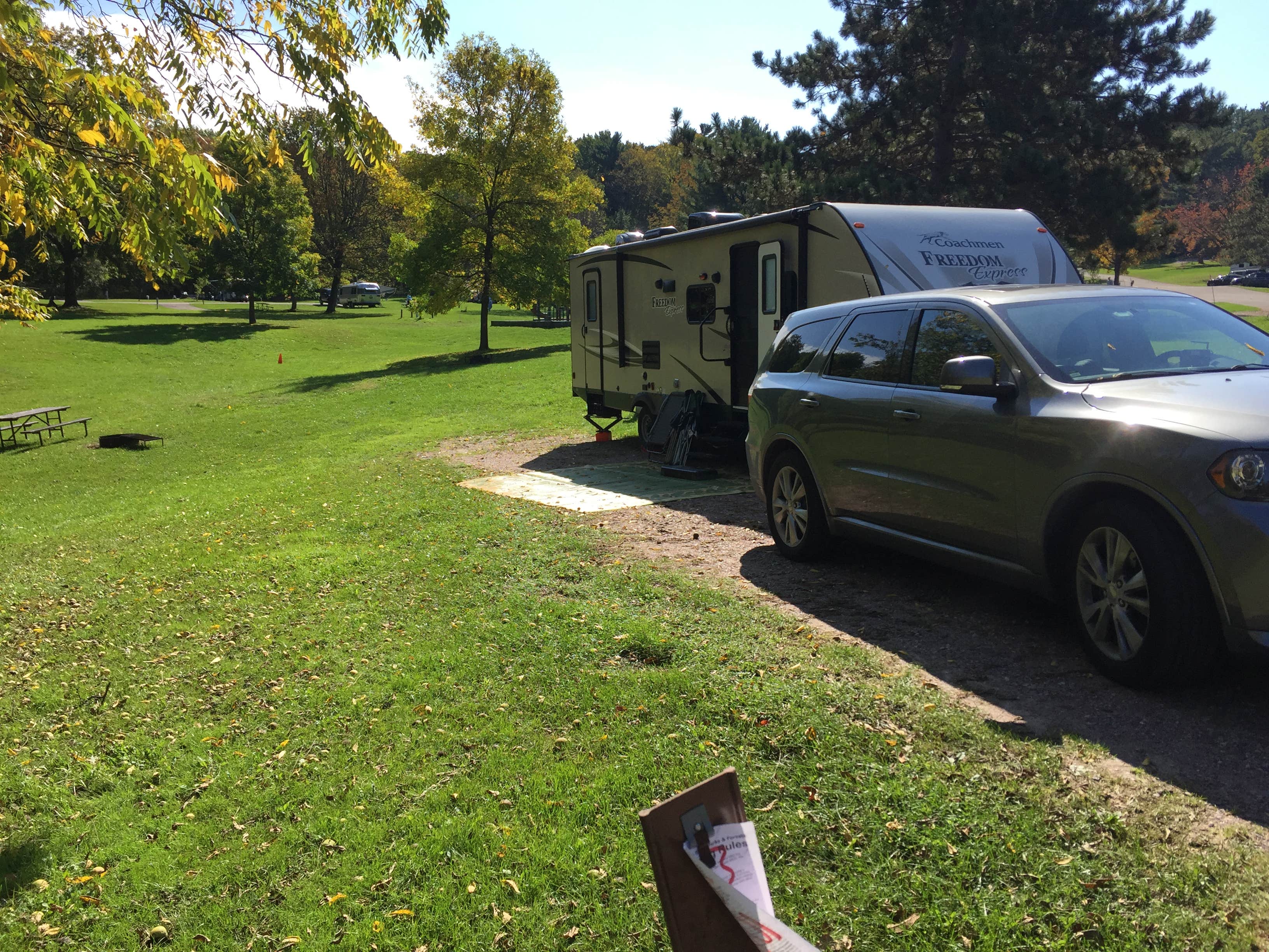 Scott C.'s photo of rv camping at Quartzite Campground — Devils Lake State Park near Reedsburg, WI