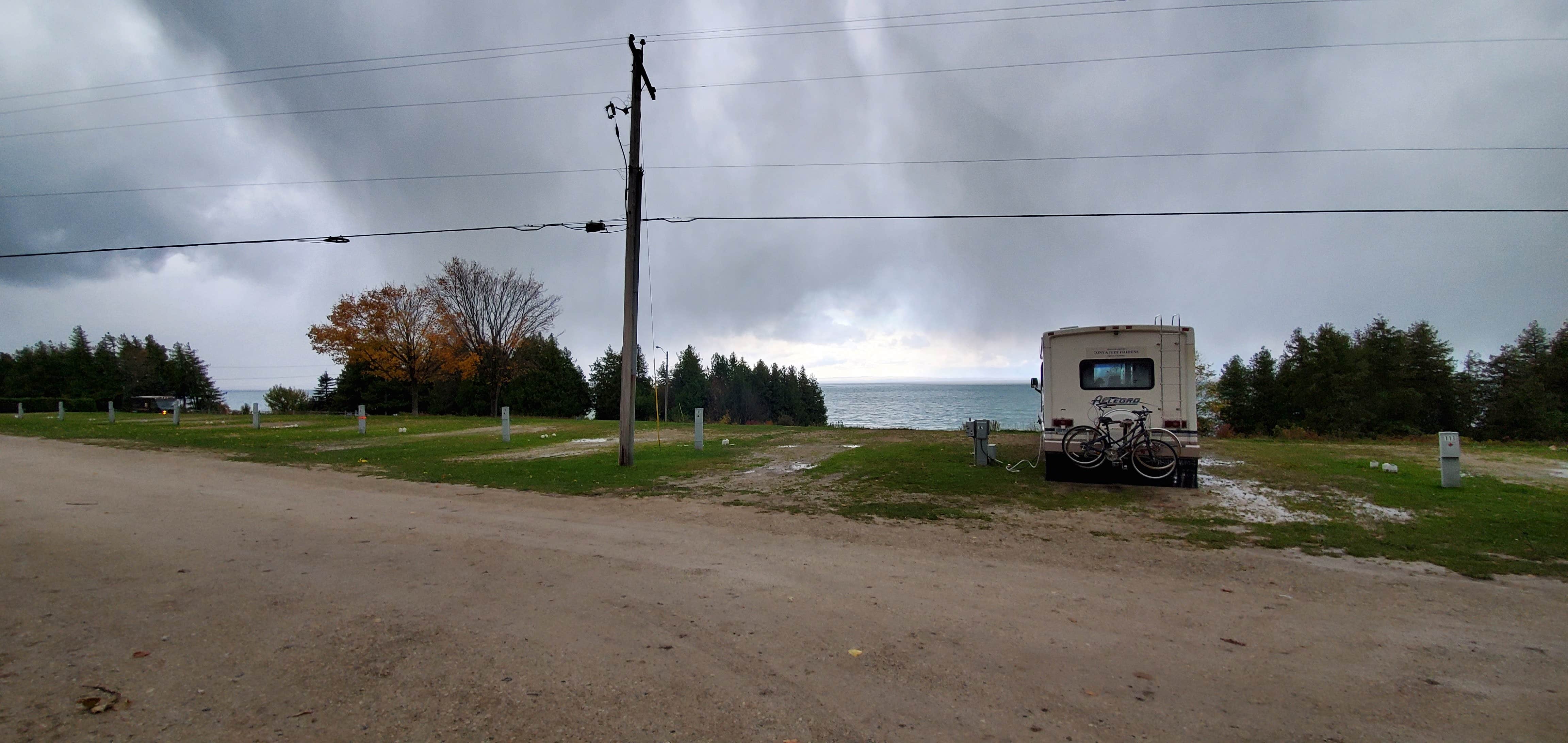 Ashley I.'s photo of rv camping at Lakeshore Park Campground near Rudyard, MI