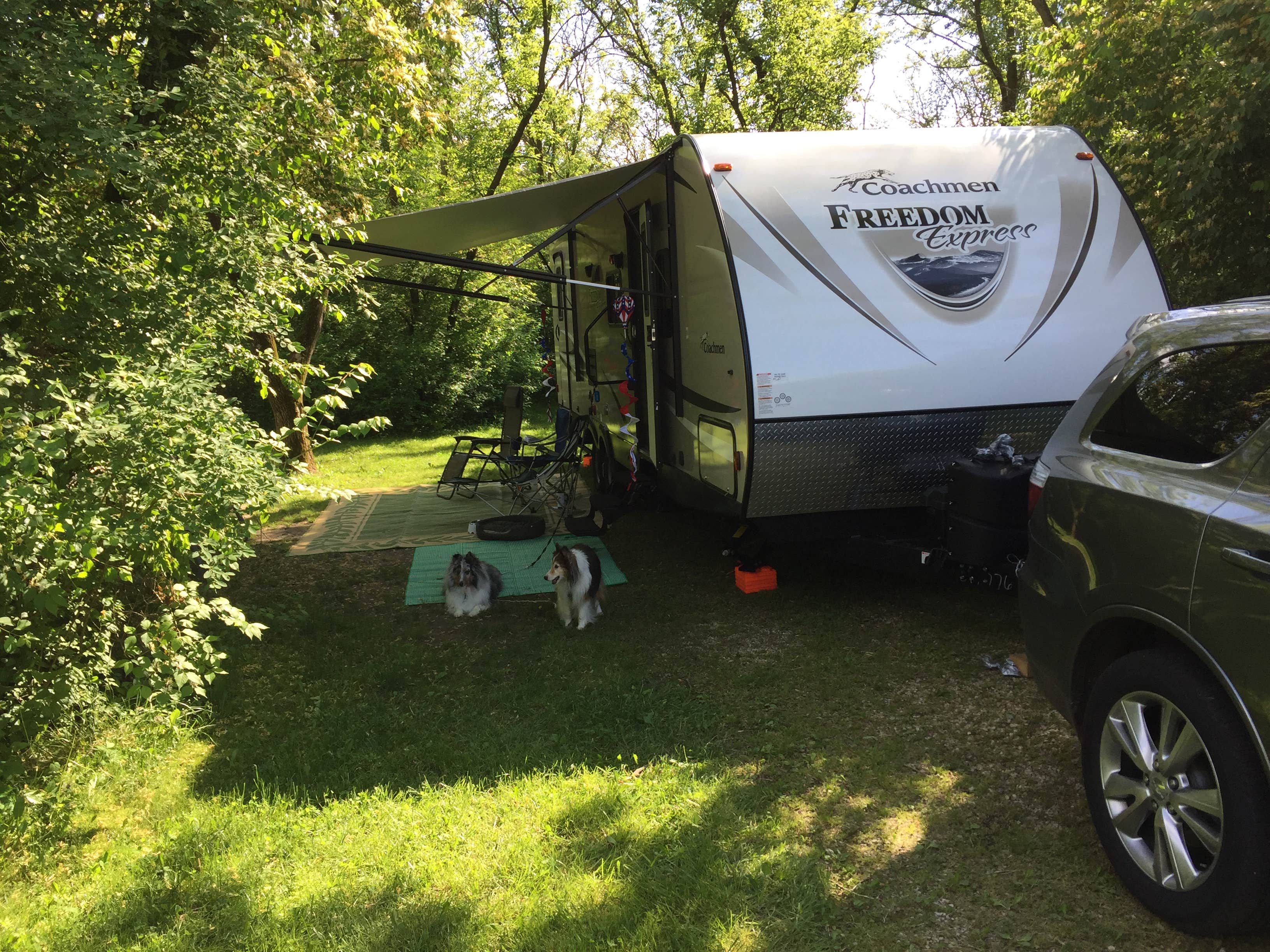 Scott C.'s photo of camping with pets at Rock Cut State Park - Staghorn Campground near Elgin, IL