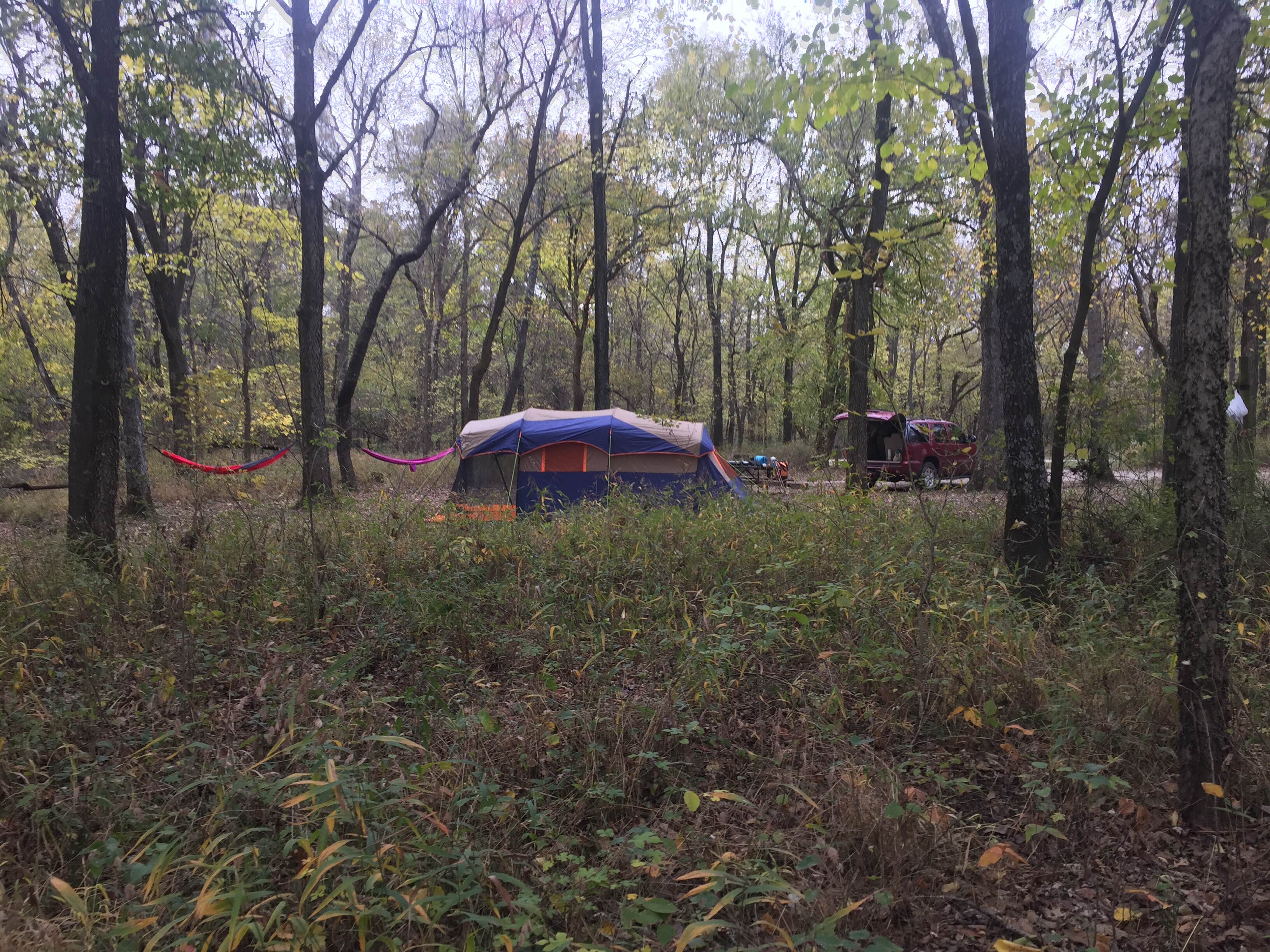 Wendy M.'s photo of tent camping at Prairie State Park Campground in Missouri
