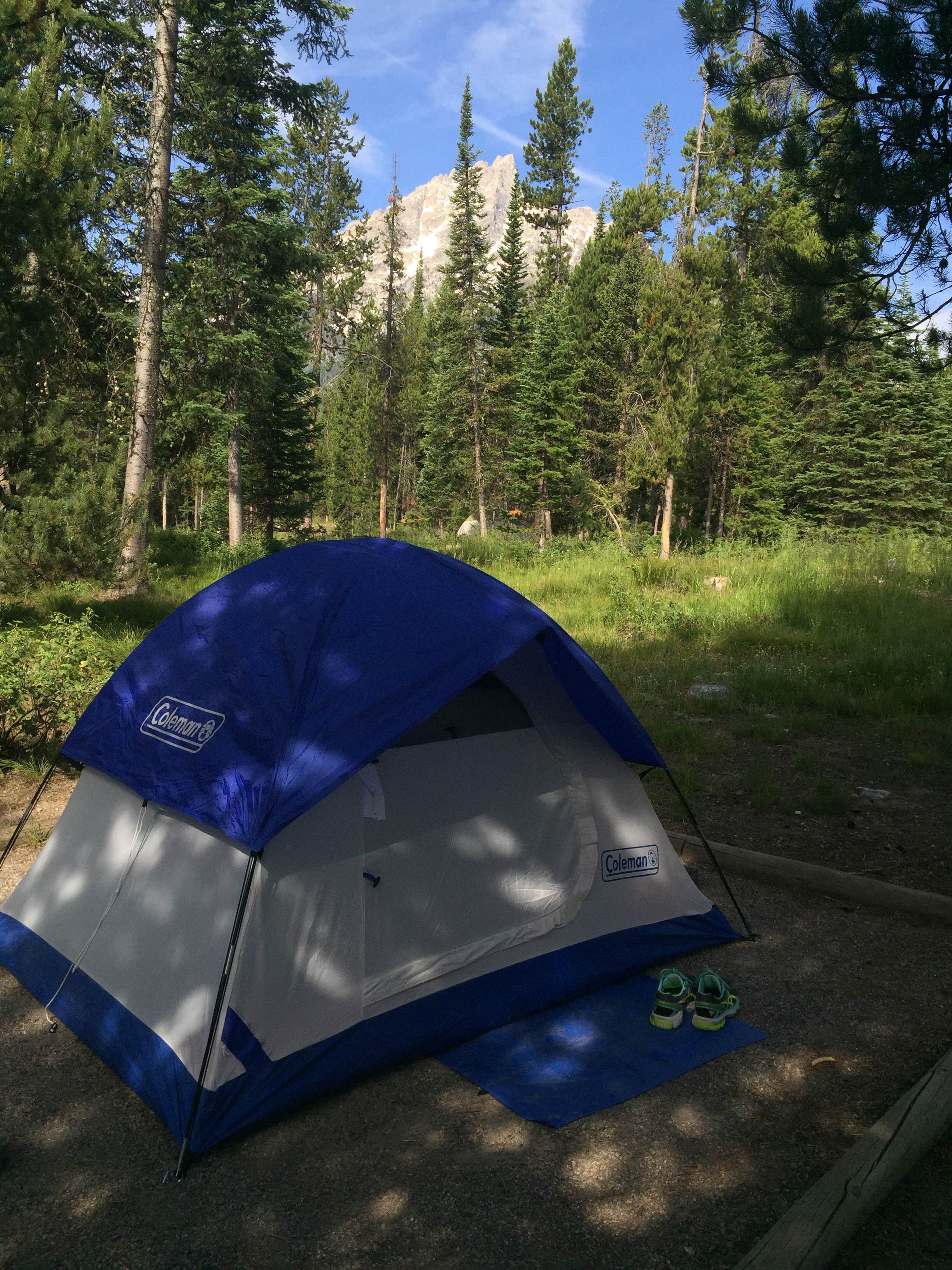 Brooke C.'s photo of tent camping at Jenny Lake Campground — Grand Teton National Park near Kelly, WY