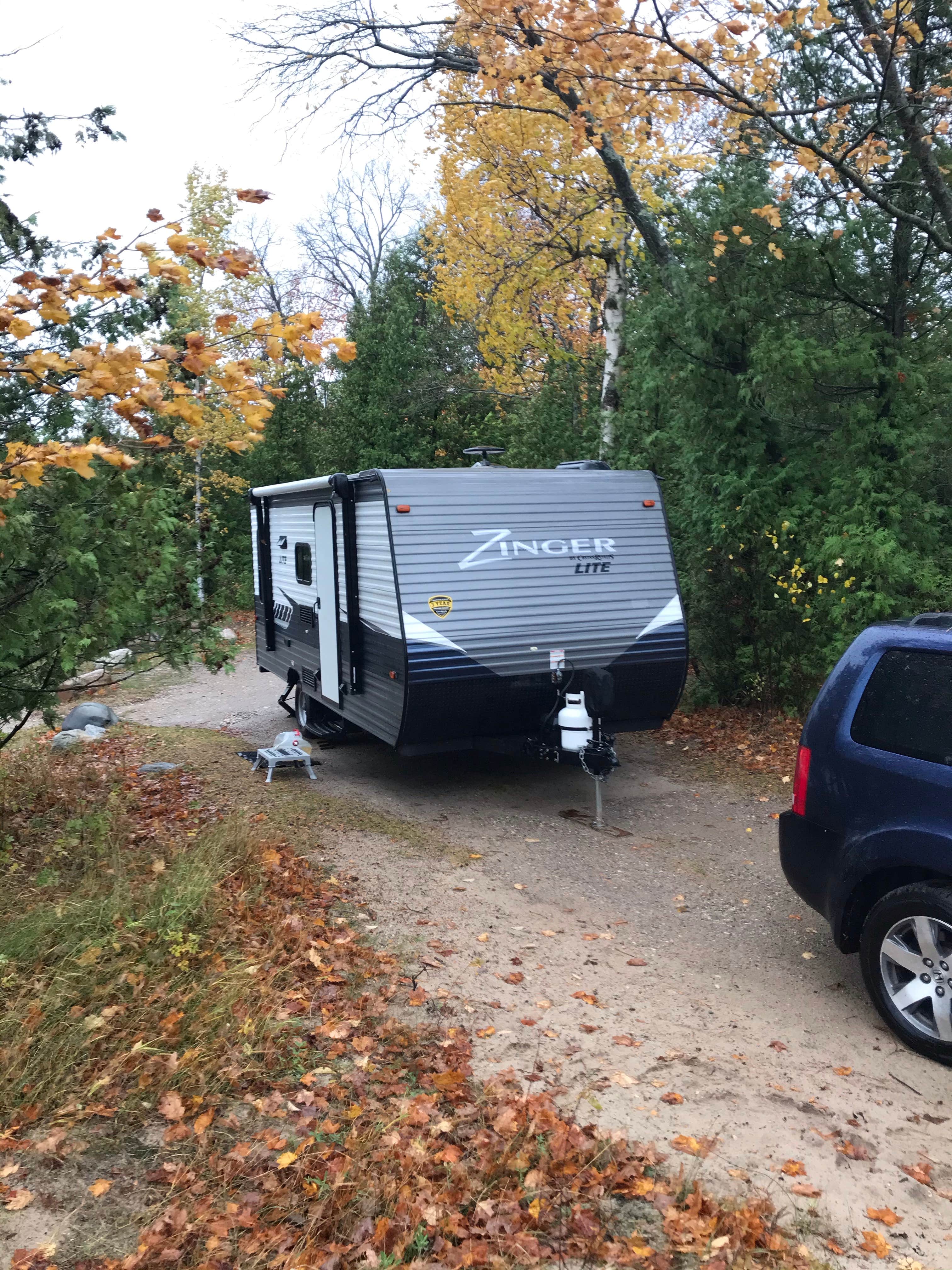 Kathie M.'s photo of rv camping at Fisherman's Island State Park Campground near Charlevoix, MI