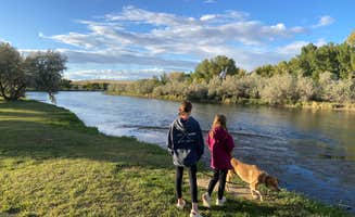 Gregg K.'s photo of camping with pets at River’s Edge RV and Cabin Resort near Evansville, WY