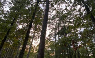 Camping near Below the Dam Campground — Lake Wister State Park: Cedar Lake Equestrian Campground, Hodgen, Oklahoma