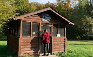 Britt B.'s photo of a cabin at Linesville Campground — Pymatuning State Park near North Springfield, PA