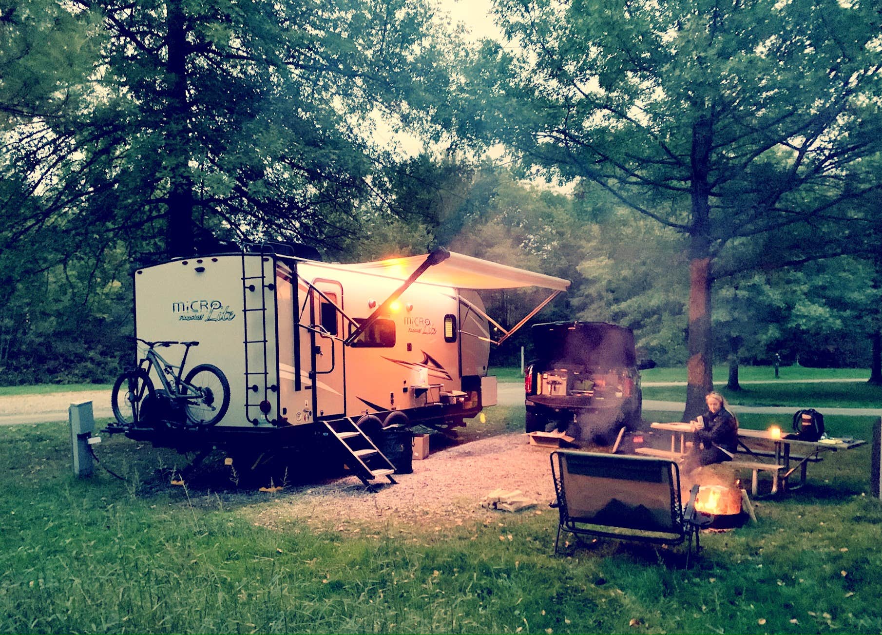 Britt B.'s photo of rv camping at Linesville Campground — Pymatuning State Park near Cortland, OH