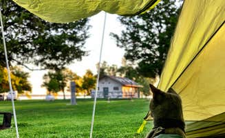 Britt B.'s photo of camping with pets at Long Point State Park Campground — Thousand Islands near Alexandria Bay, NY