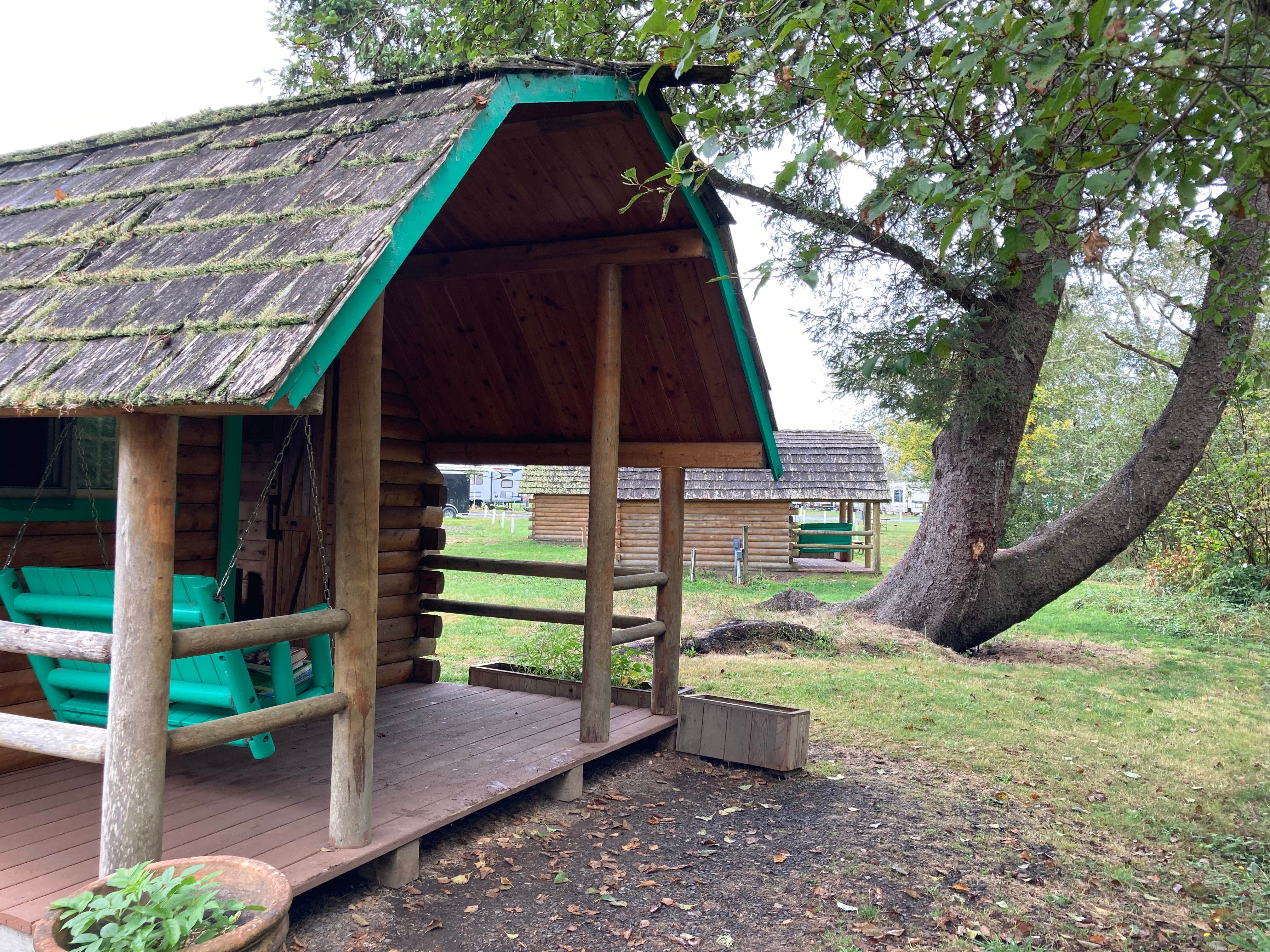 Tanya B.'s photo of glamping accommodations at Kampers West RV Park near Astoria, OR