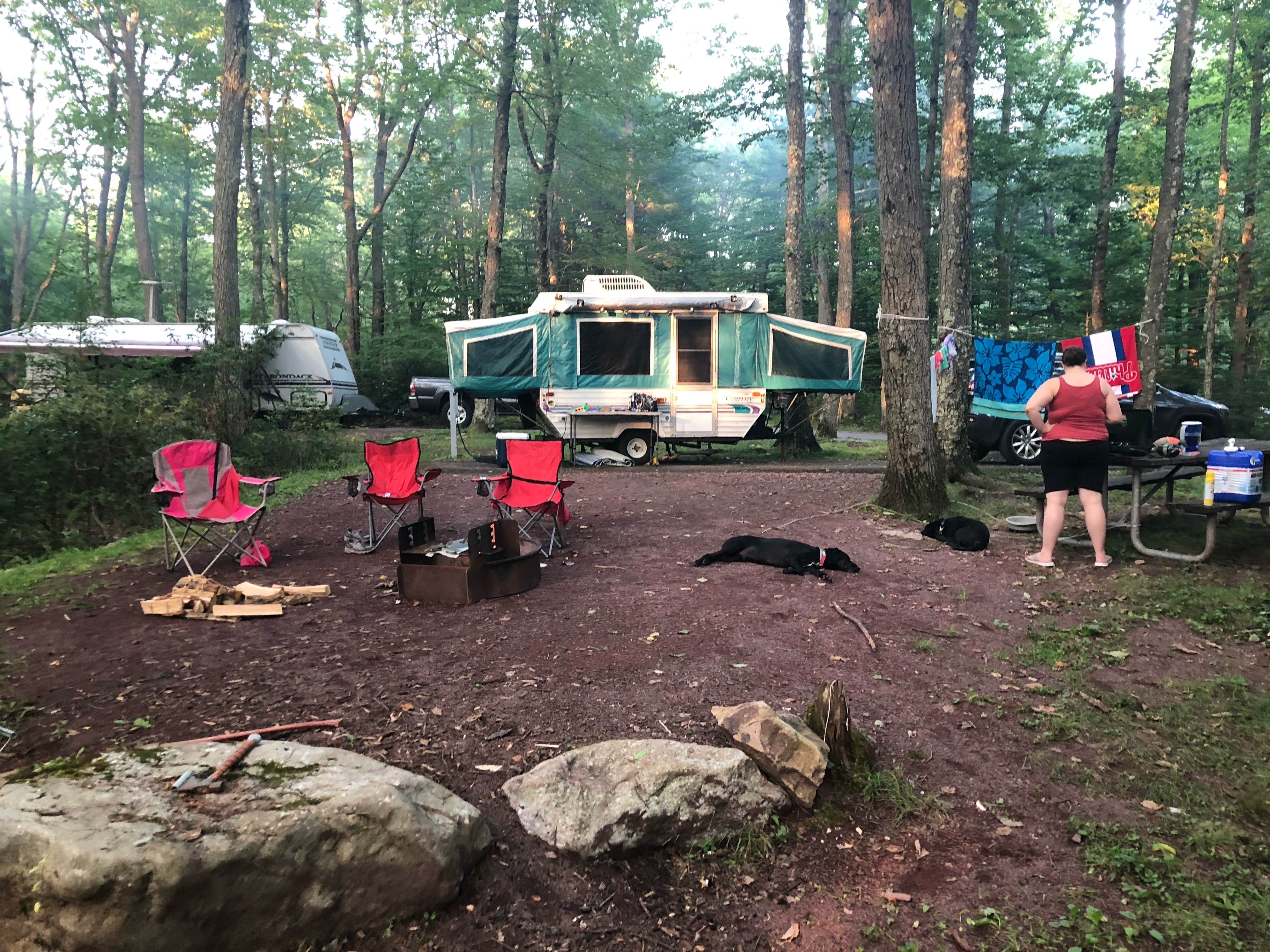 Tom H.'s photo of rv camping at Hickory Run State Park Campground near Shavertown, PA