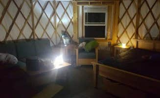 Bridget H.'s photo of glamping accommodations at Fairy Stone State Park Campground near Pinnacle, NC