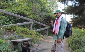 Jeannie B.'s photo of camping with pets at Abalone Campground — Sue-meg State Park near Redwood National Park