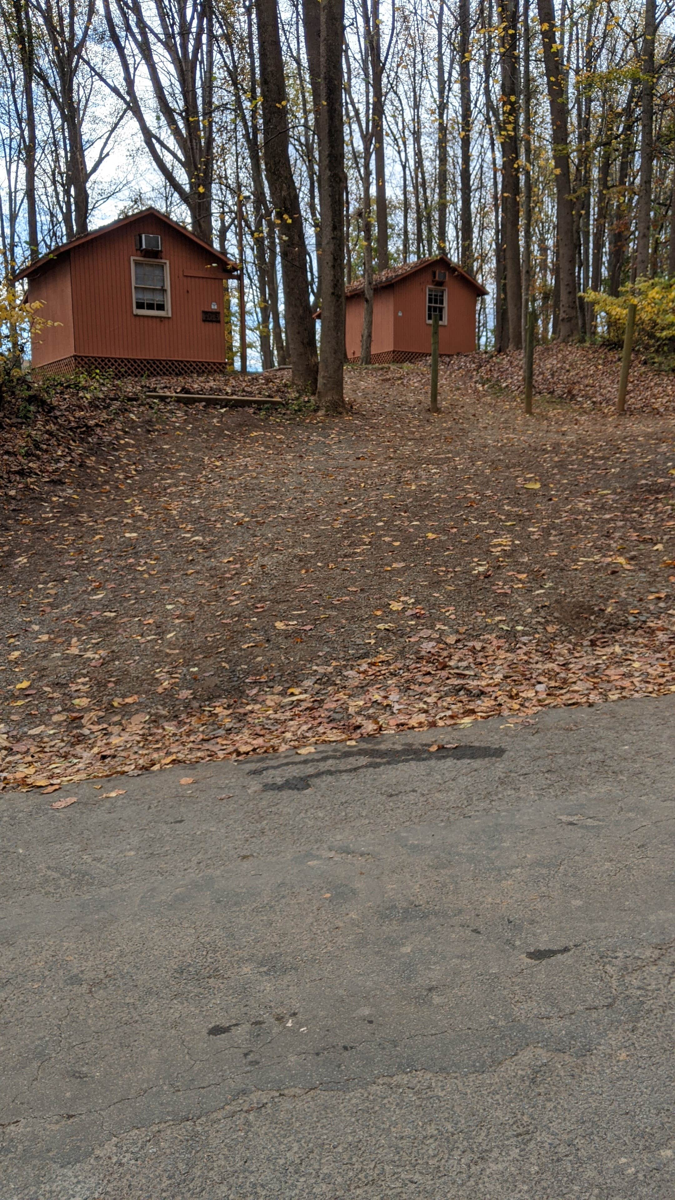 Erin W.'s photo of a cabin at Misty Mountain Camp Resort near George Washington & Jefferson National Forests
